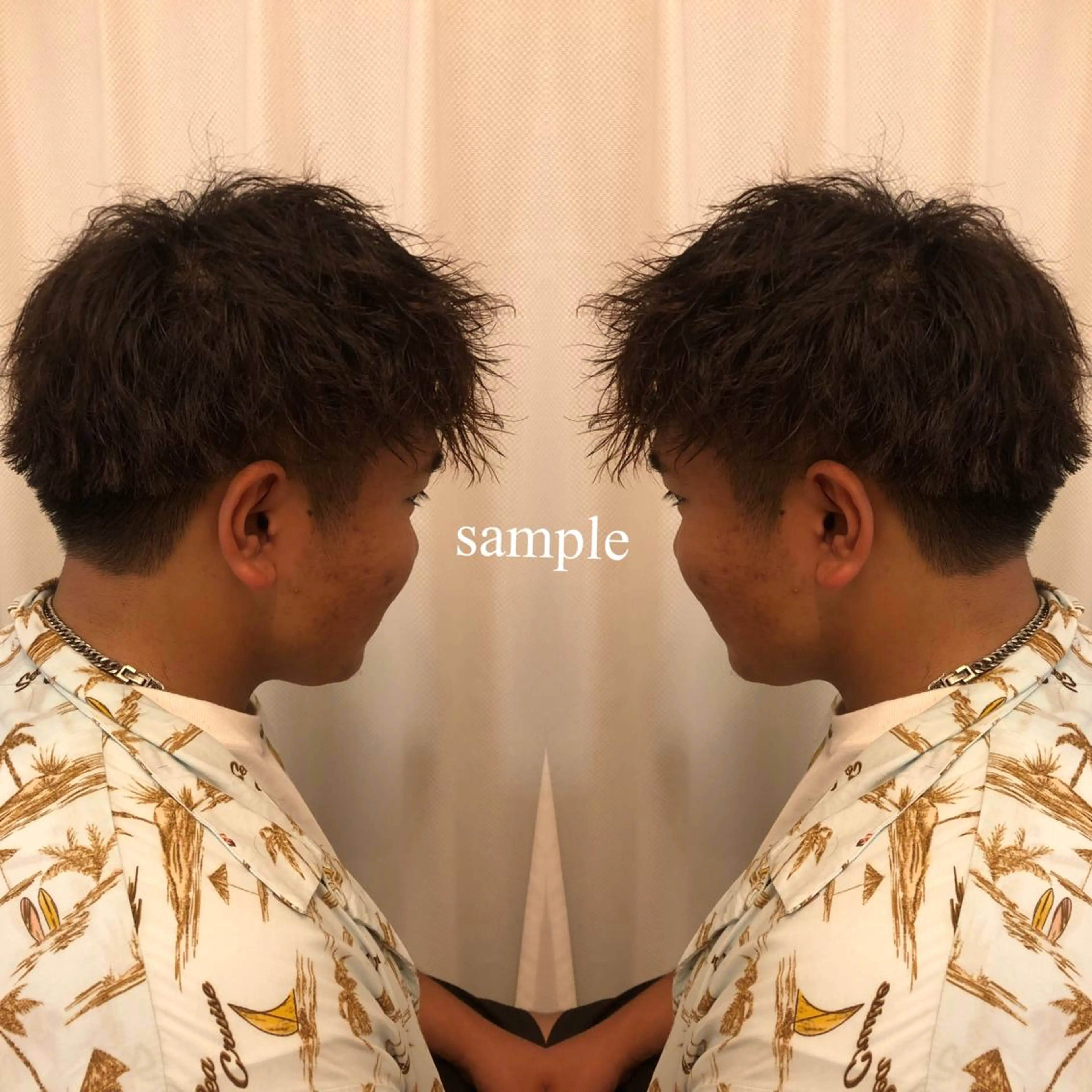 パーマ メンズ フェードカット メンズパーマ カット パーマ Richromatic所属・M Jのヘアスタイル