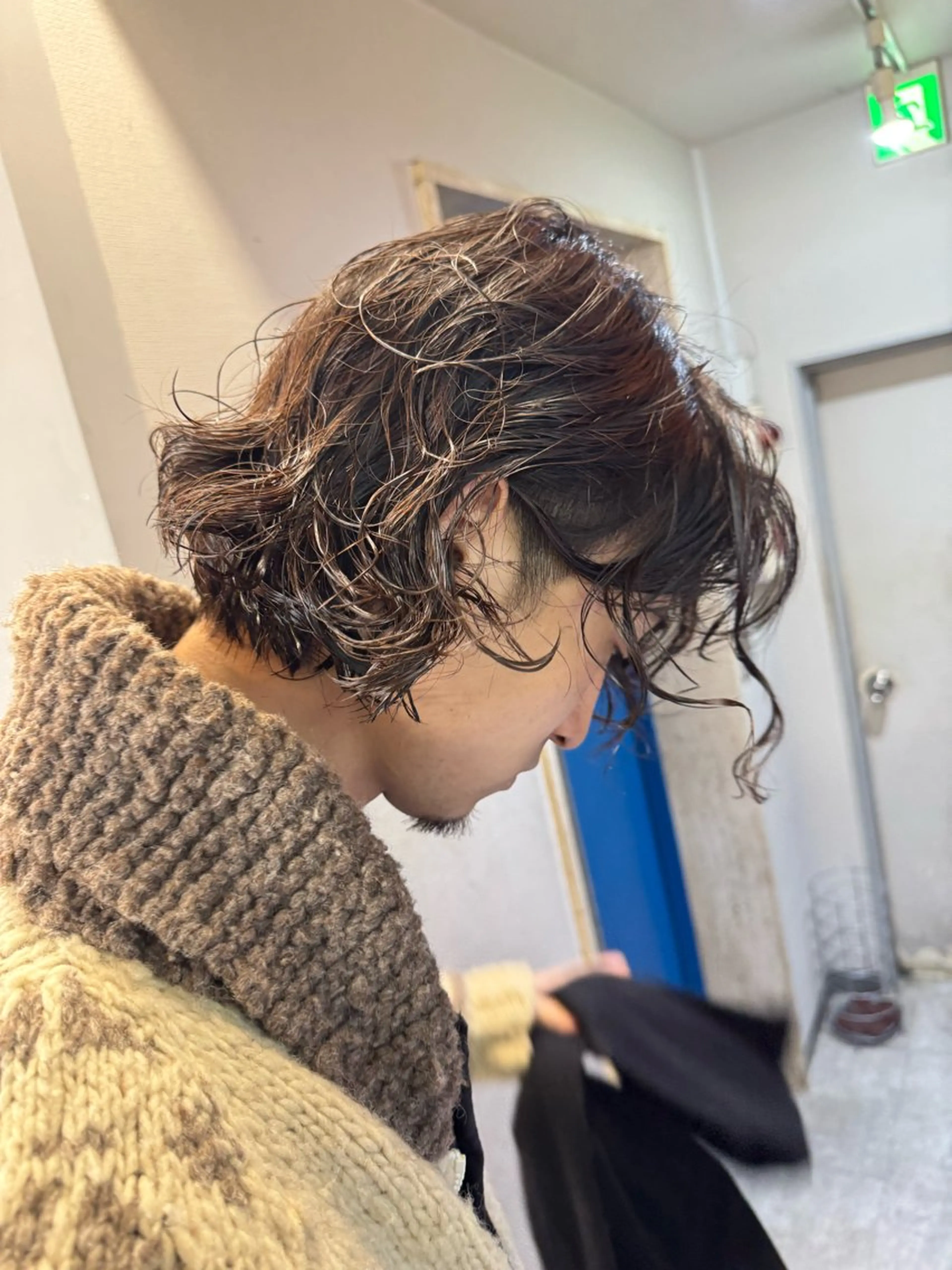 メンズカット+カラー+パーマの写真