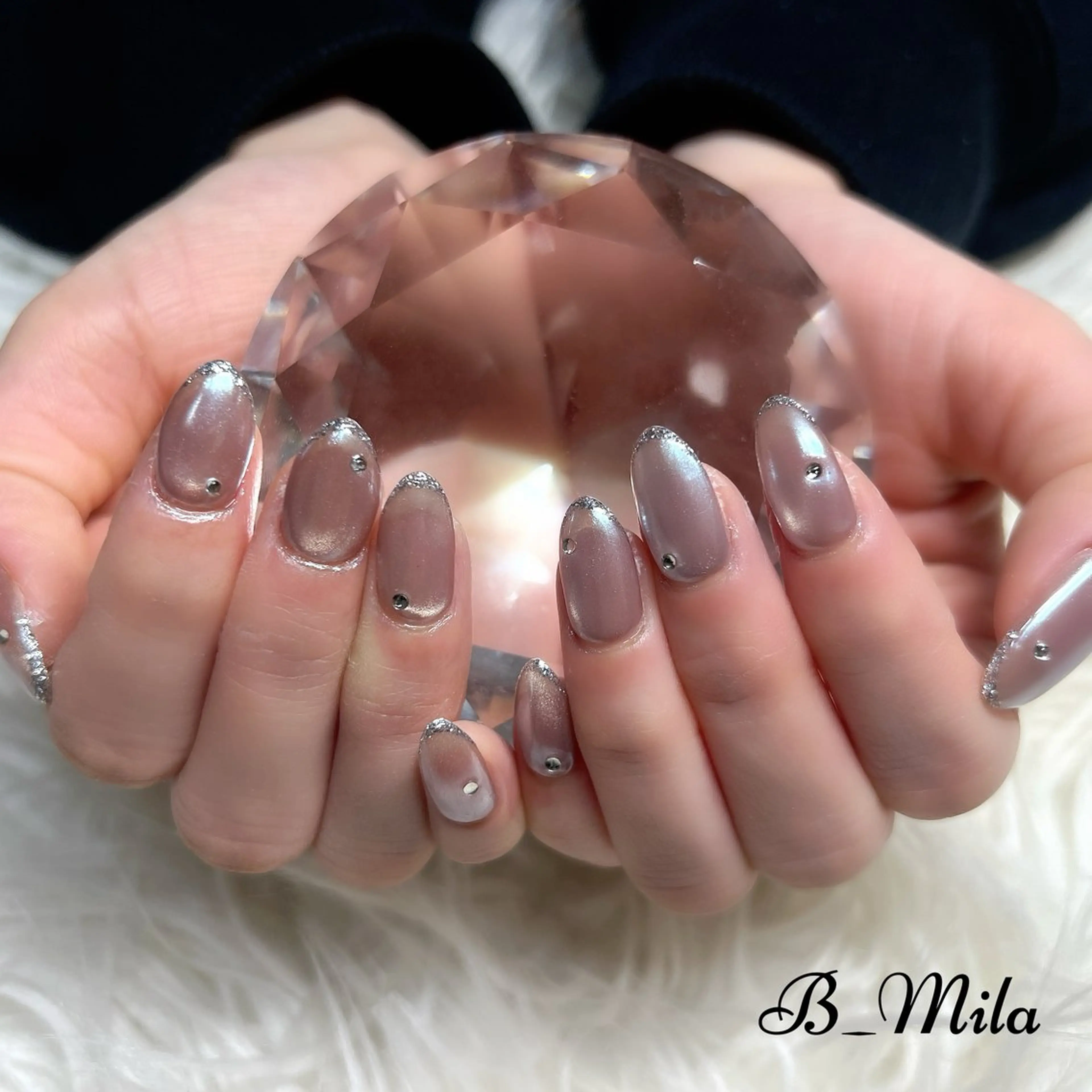 ミディアム ハンドネイル B_Mila 水戸   萬城のネイルデザイン