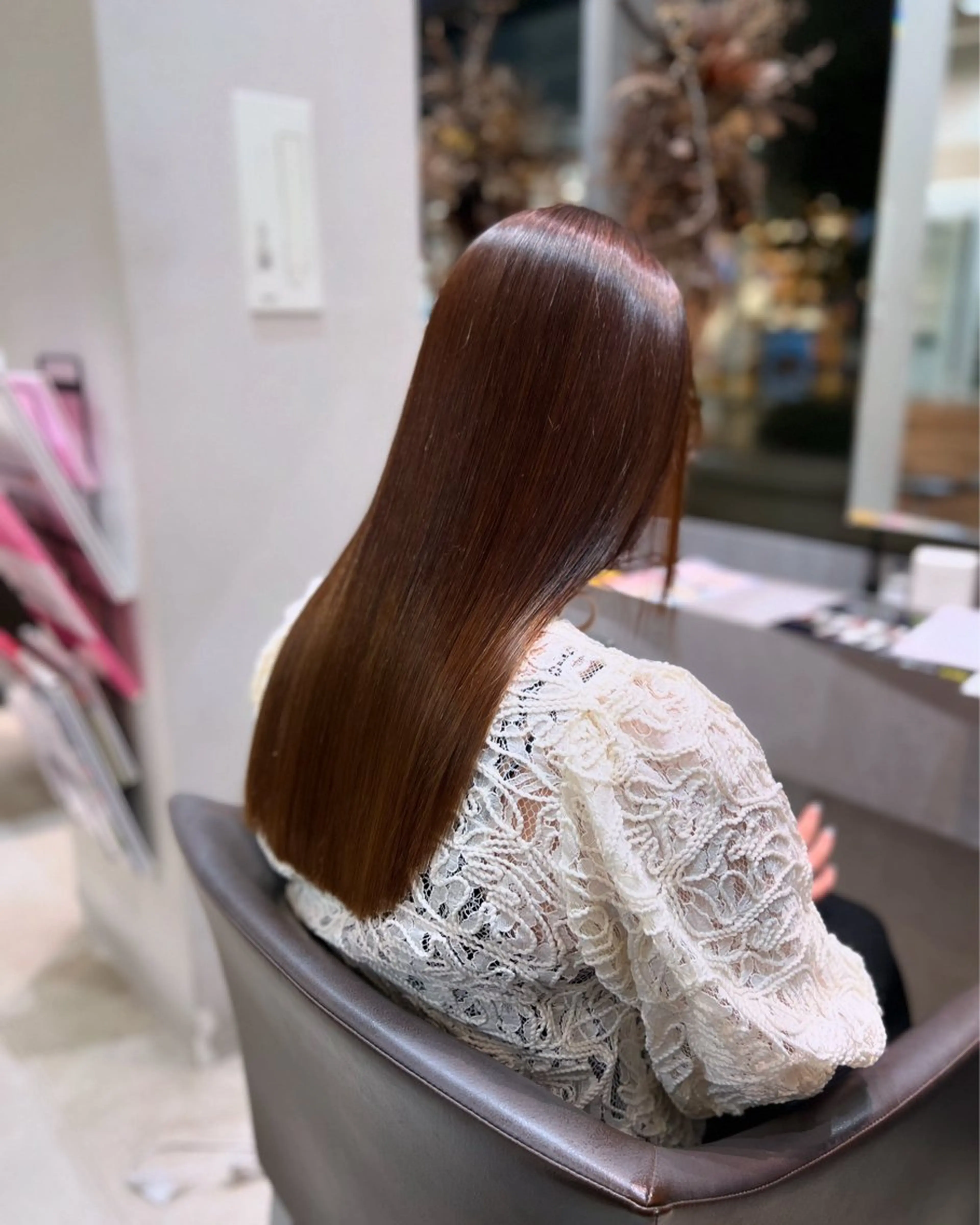 ロング パーマ 髪質改善 酸性ストレート ストレートパーマ カット 縮毛矯正 🫧Ai/ ロロネー森ノ宮💖のヘアスタイル