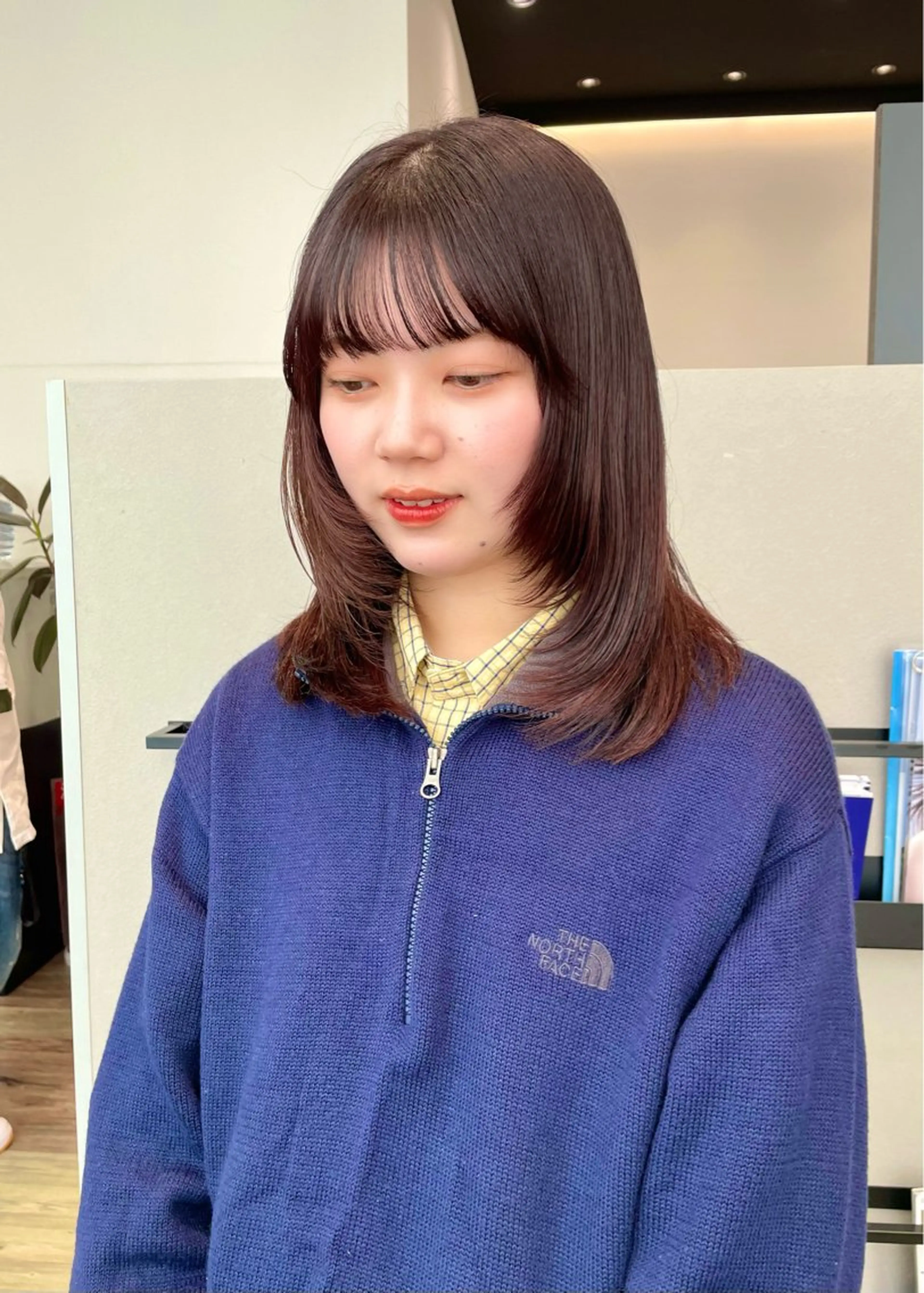 ロング カラー ブラウンカラー レッドカラー レッドブラウン 顔まわりレイヤー 顔周りカット BELLA/天王寺/ 似合わせ/木浦心のヘアスタイル