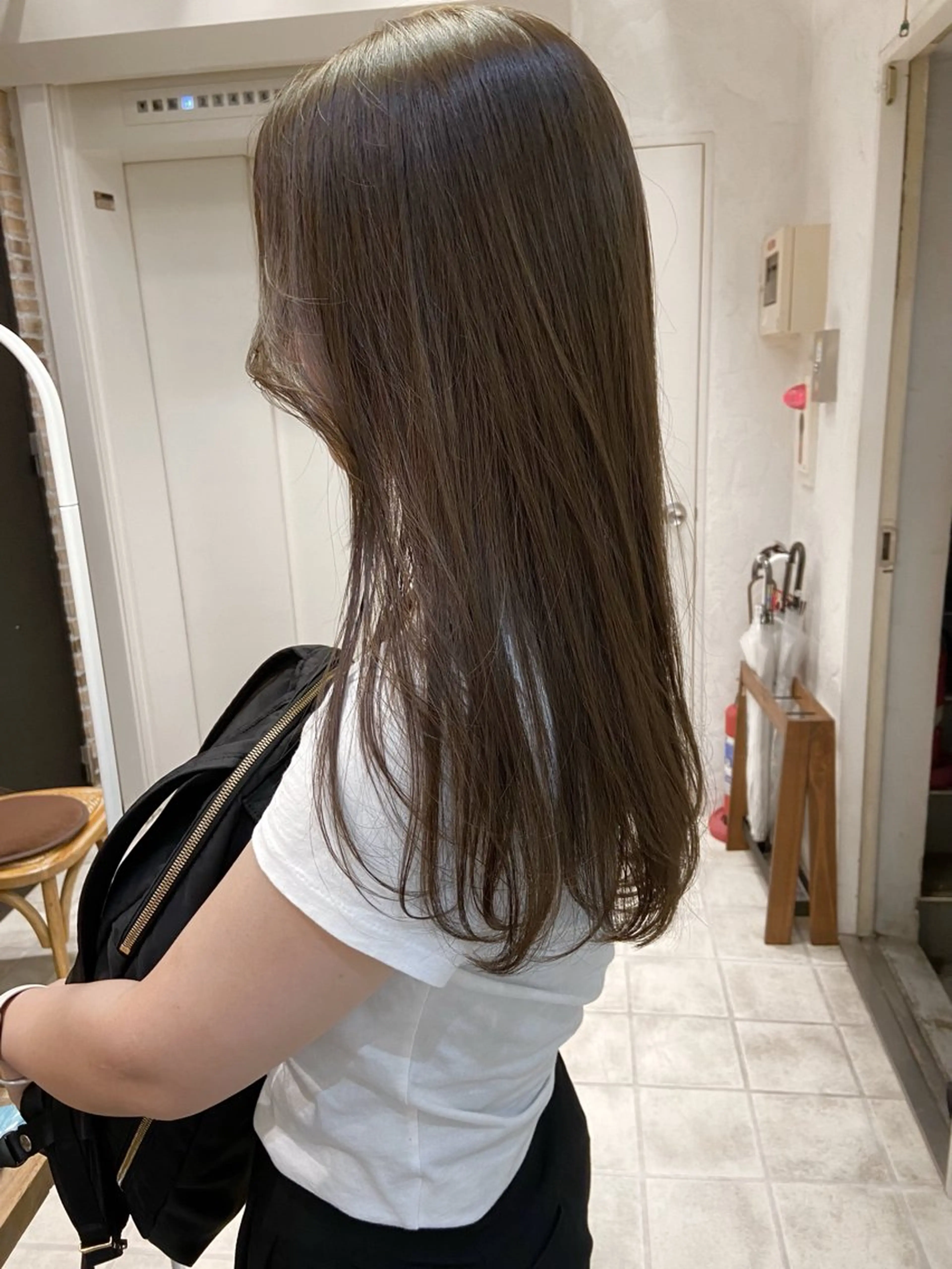 ロング カラー ベージュカラー グレージュ オリーブベージュ オリーブカラー オリーブグレージュ 🌟アレンジが似合う カラー🌟Rumiのヘアスタイル