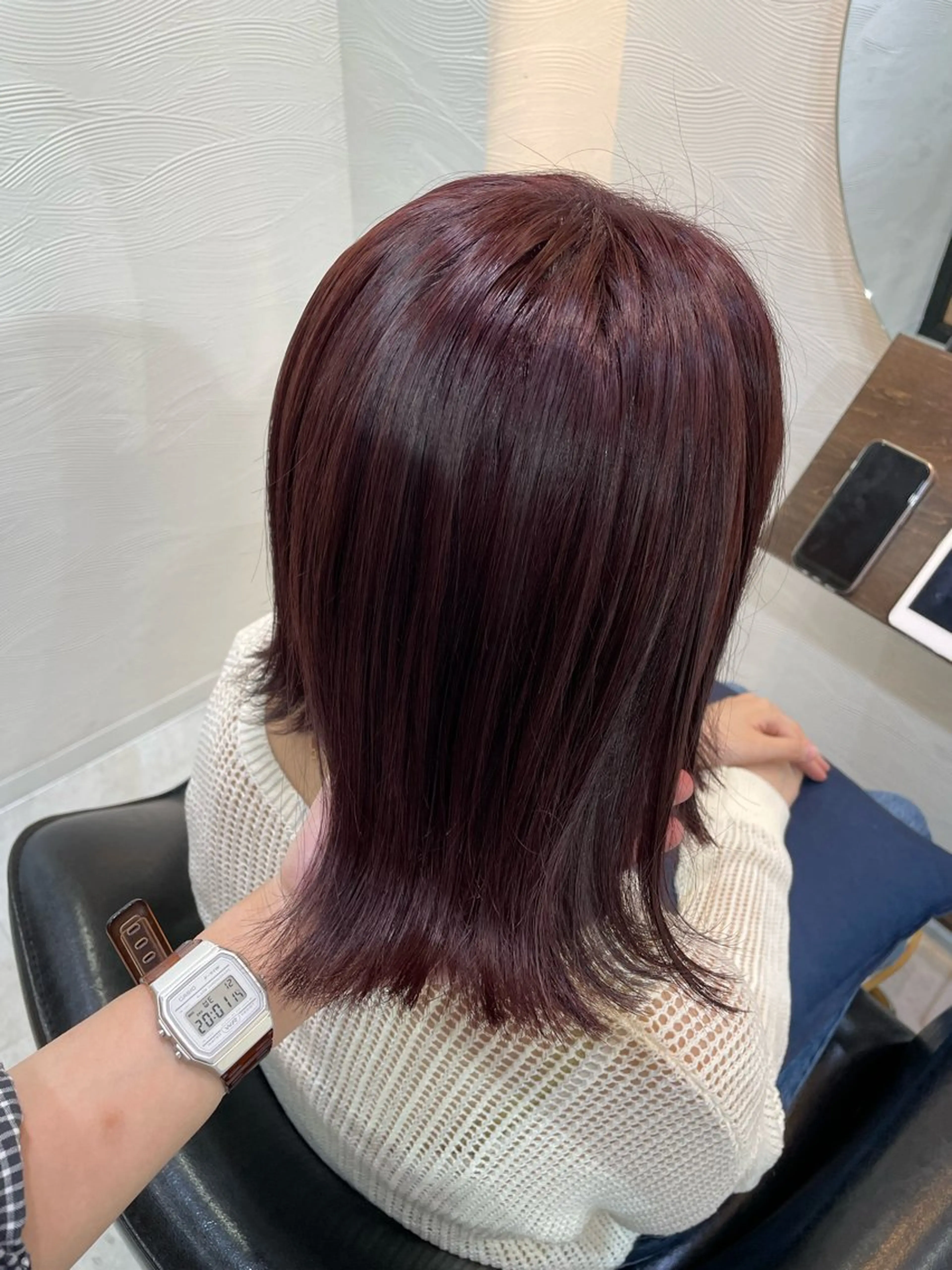 ミディアム カラー カット ヘアカラー トリートメント 🍒透明感カラー NO.1/ララ🍒のヘアスタイル