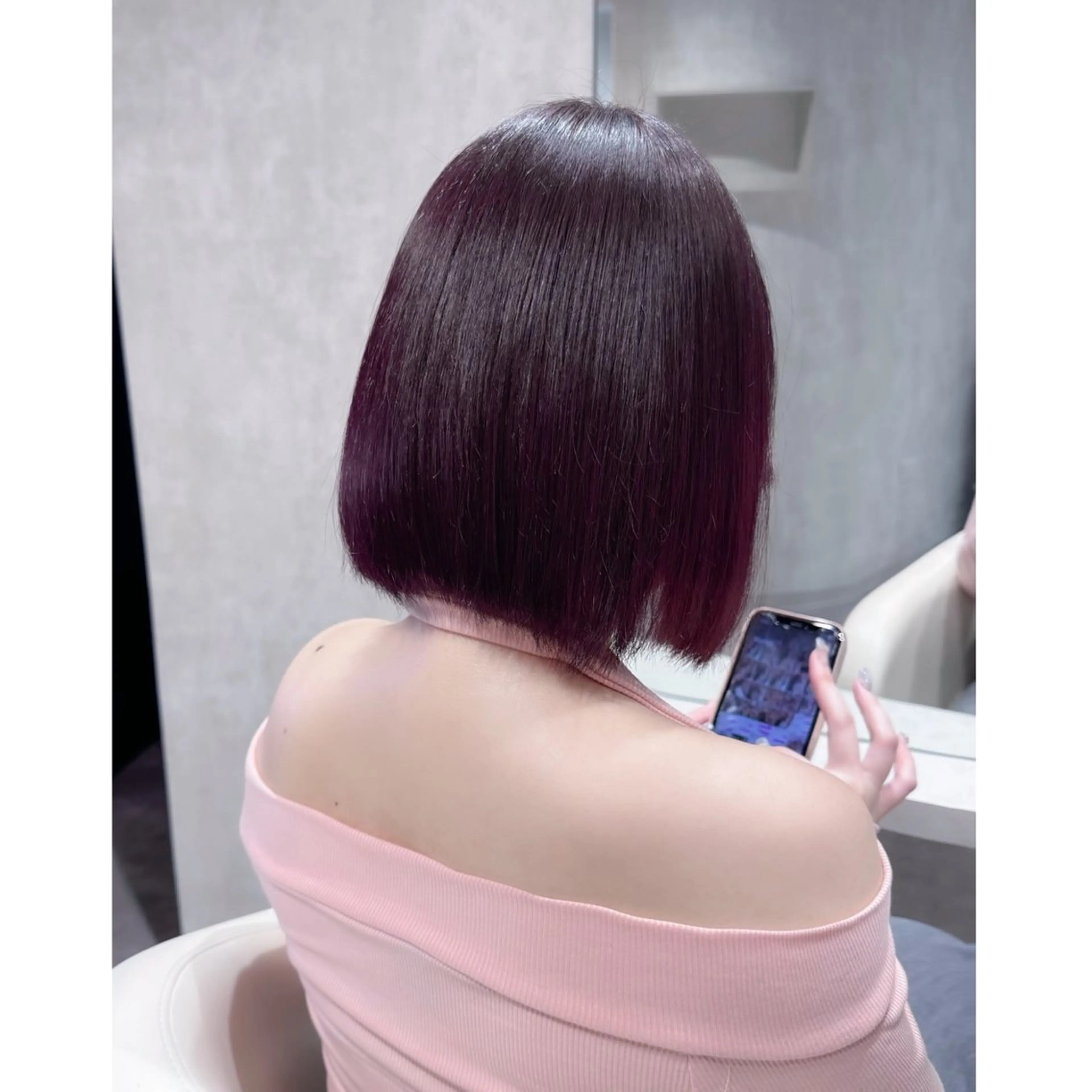 ミディアム カラー ブリーチ ヘアカラー LOTTA CUCCI所属・miyu /トレンド カラー×艶髪のヘアスタイル