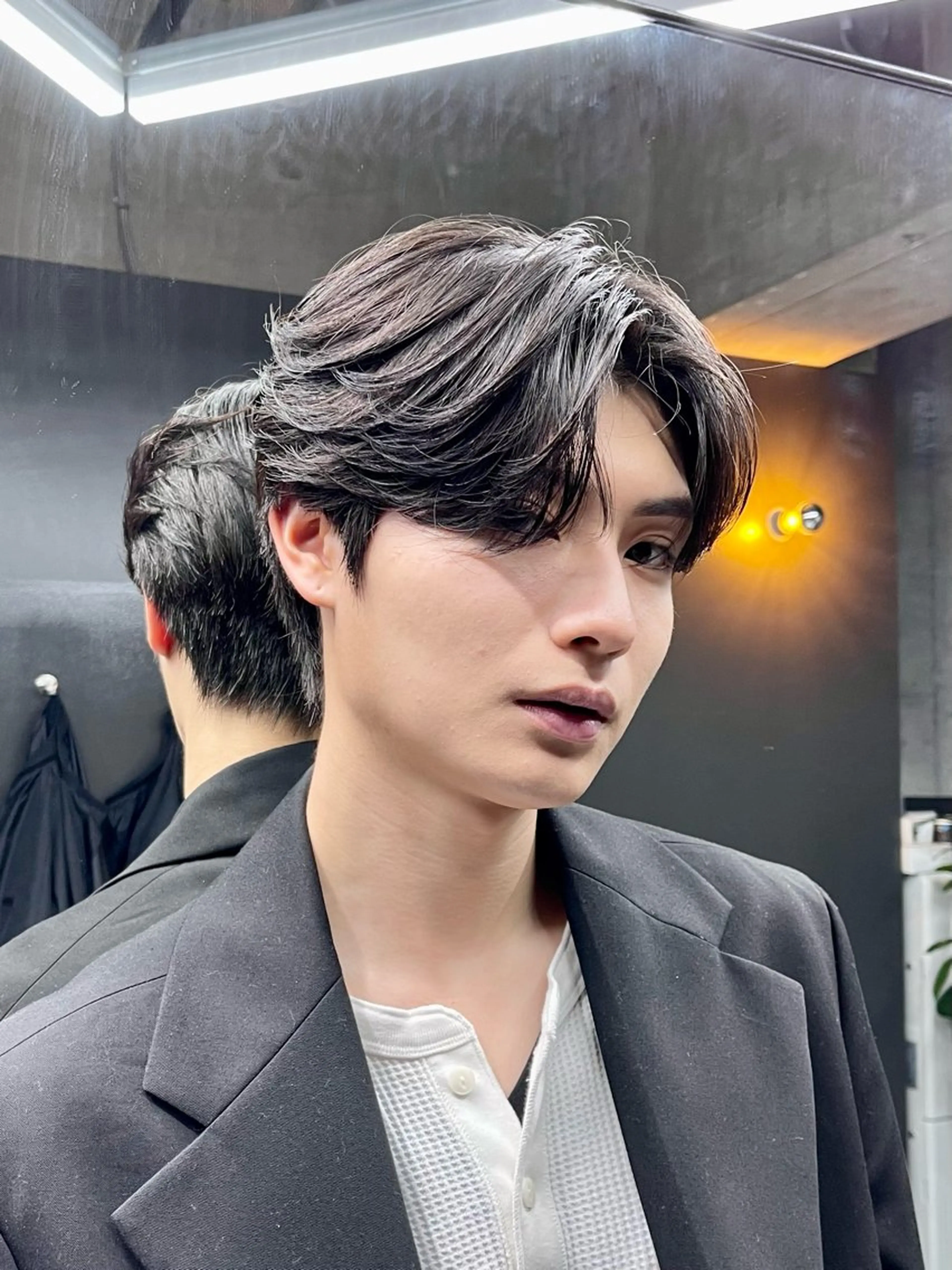 ミディアム メンズ 鈴木 美璃のヘアスタイル
