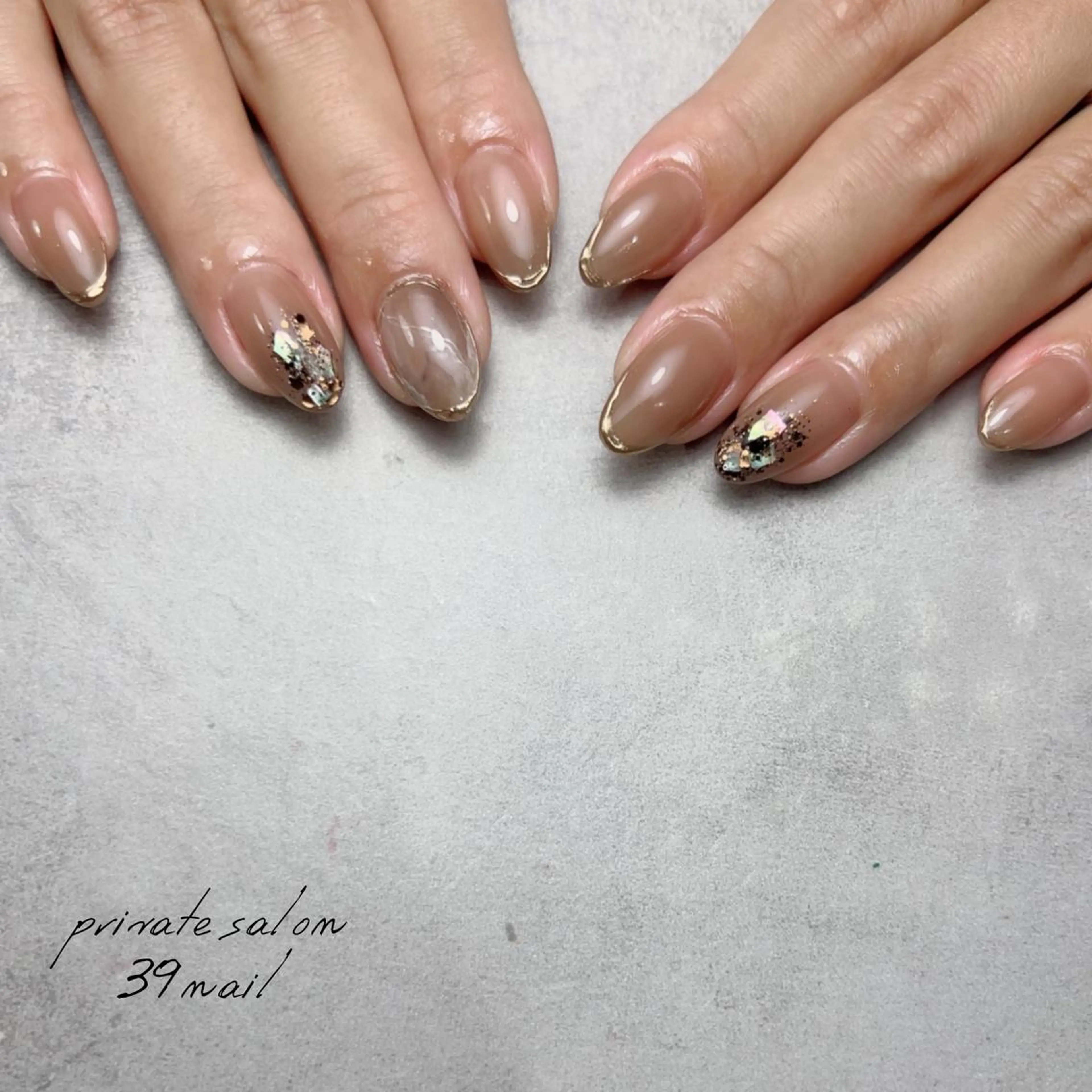 ミディアム ネイル ハンドネイル 京橋 【39nail】のネイルデザイン