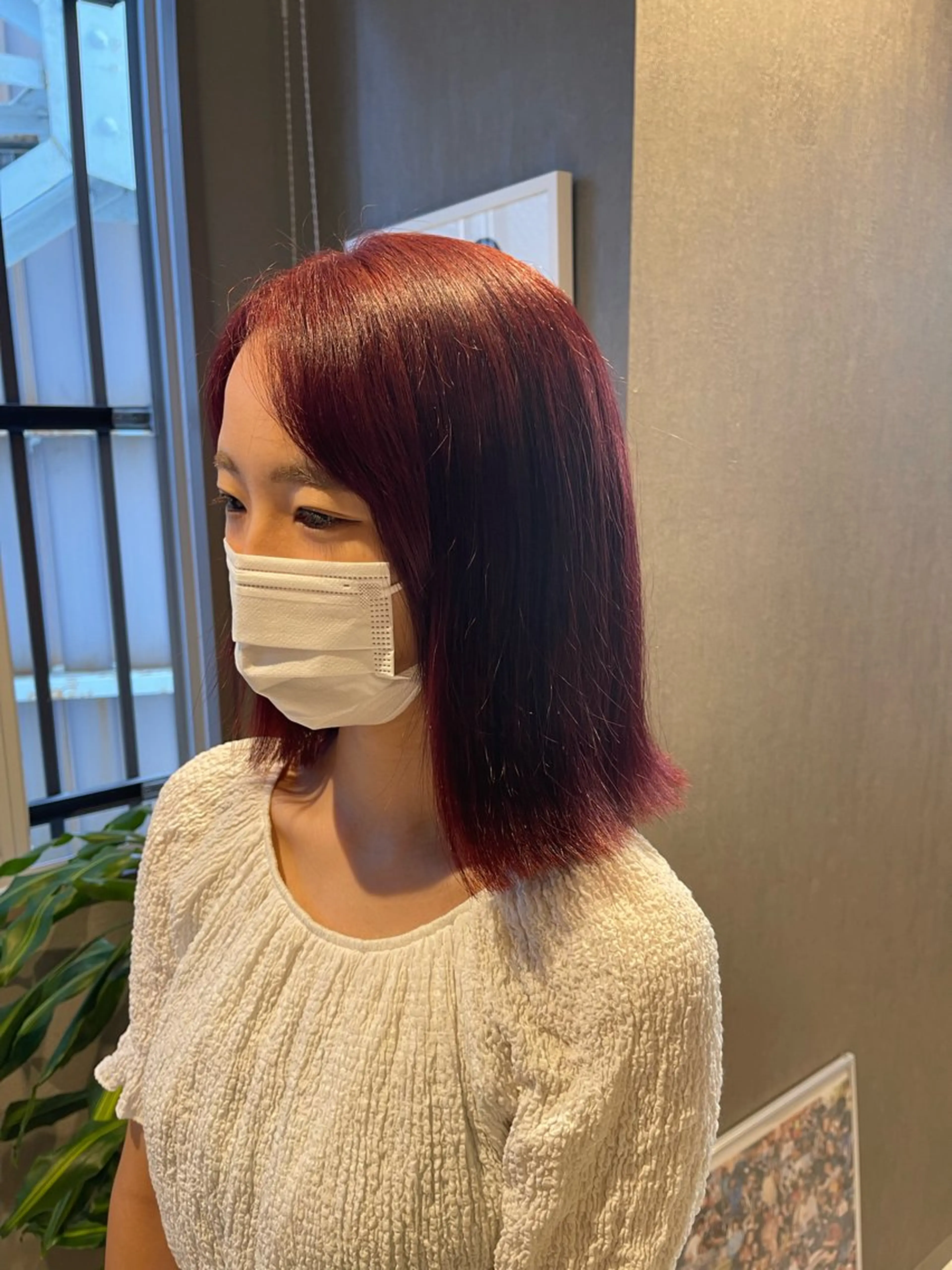 ミディアム カラー ブラウンカラー レッドカラー レッドブラウン カット ヘアカラー 透明感カラー/艶髪/ エクステ/HIROのヘアスタイル