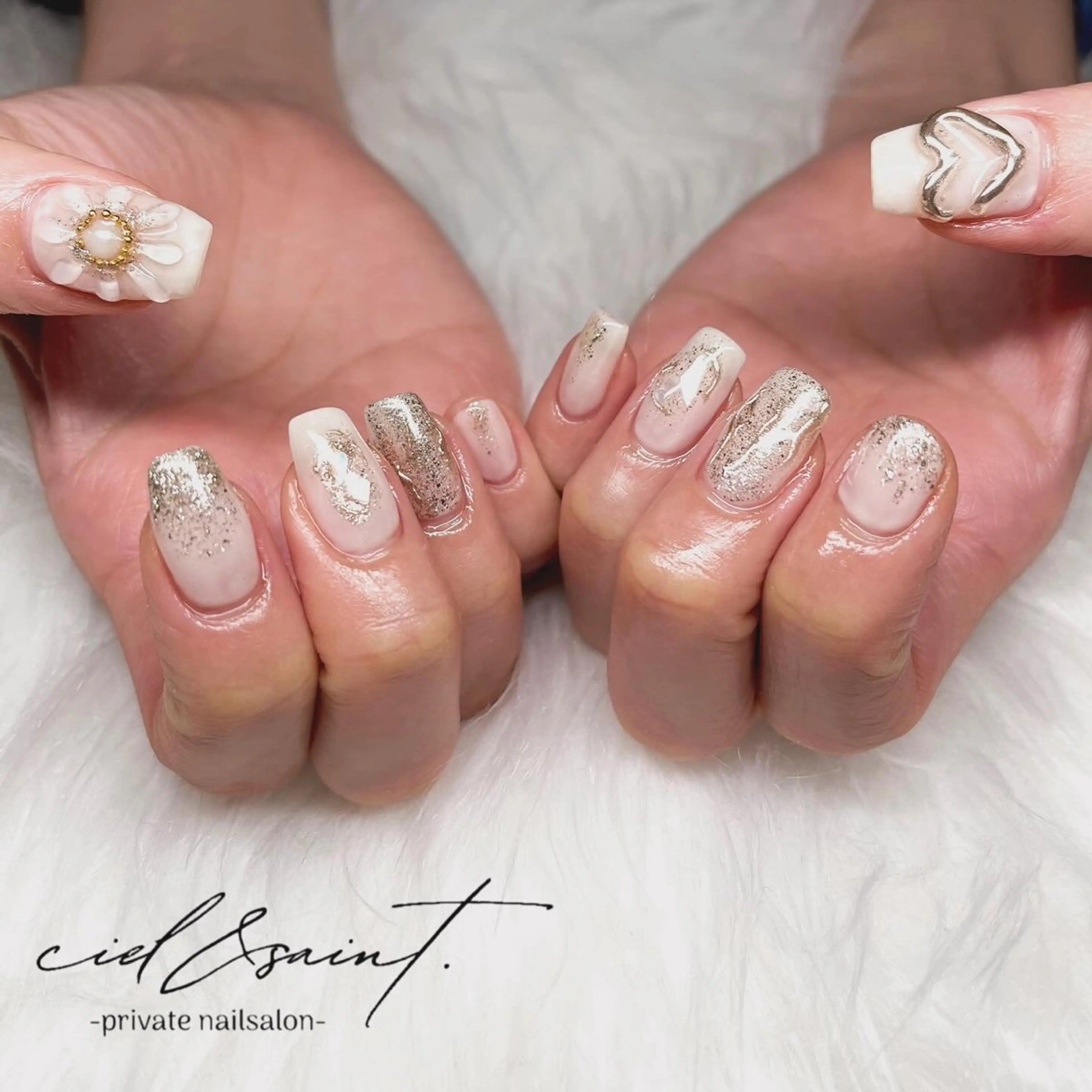 ネイル アートネイル nail salon ciel&saintのネイルデザイン