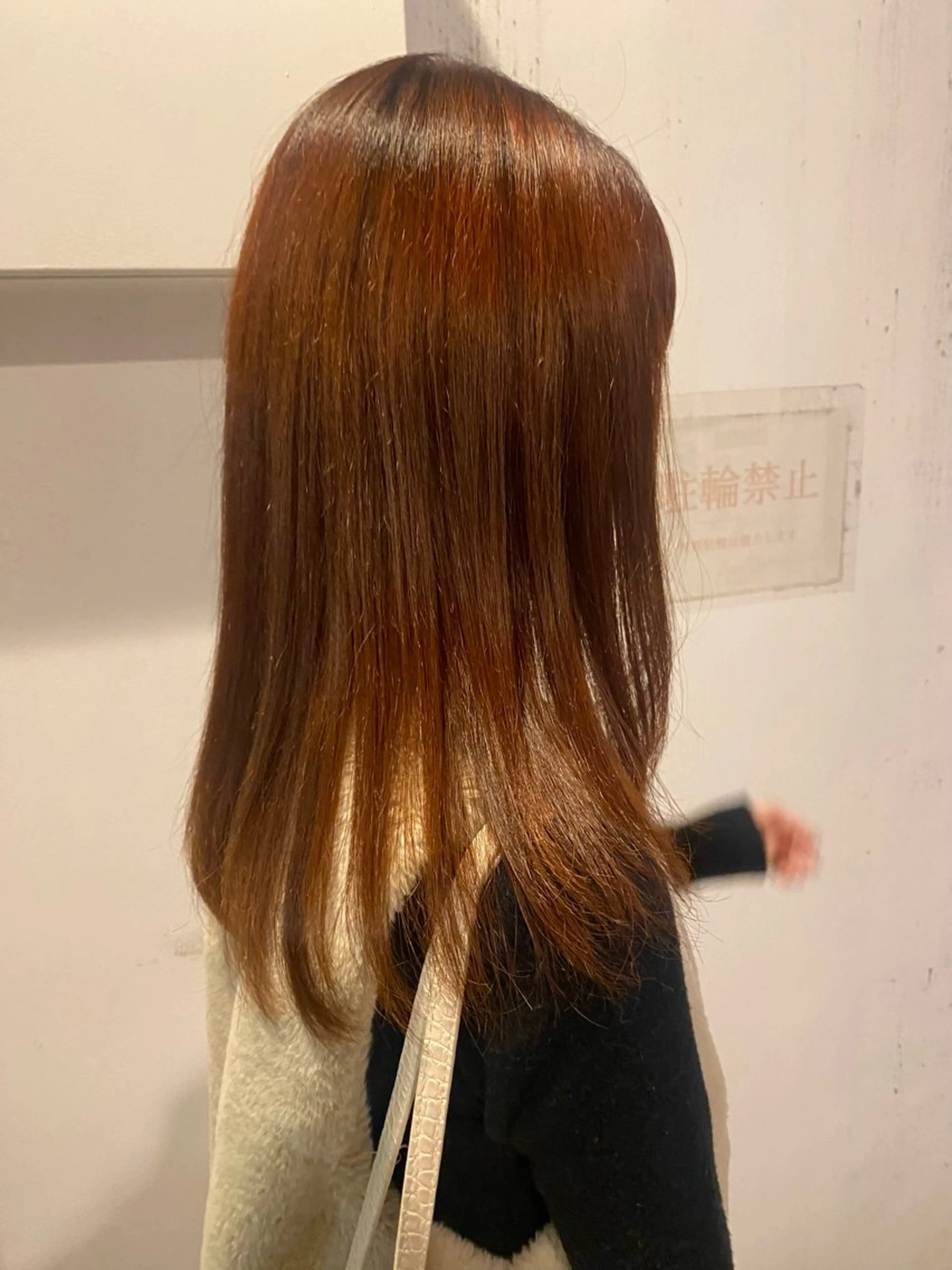 カラー オレンジ カット ヘアカラー トリートメント ヒガシ サヨのヘアスタイル