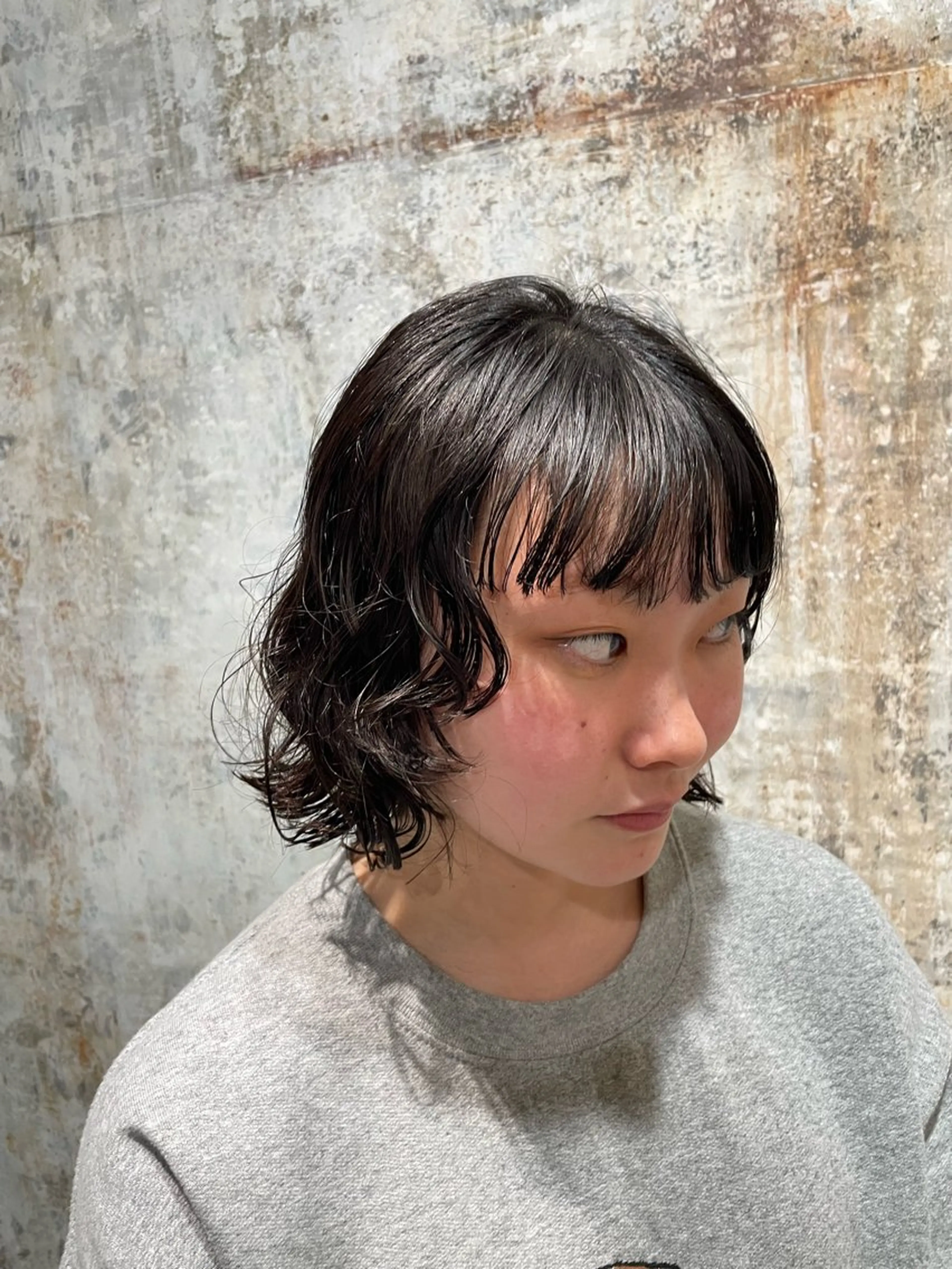 セミロング パーマ セミロングパーマ ボブ ウルフカット スパイラルパーマ カット パーマ 【お洒落パーマ】 Elme　肥塚康汰郎のヘアスタイル