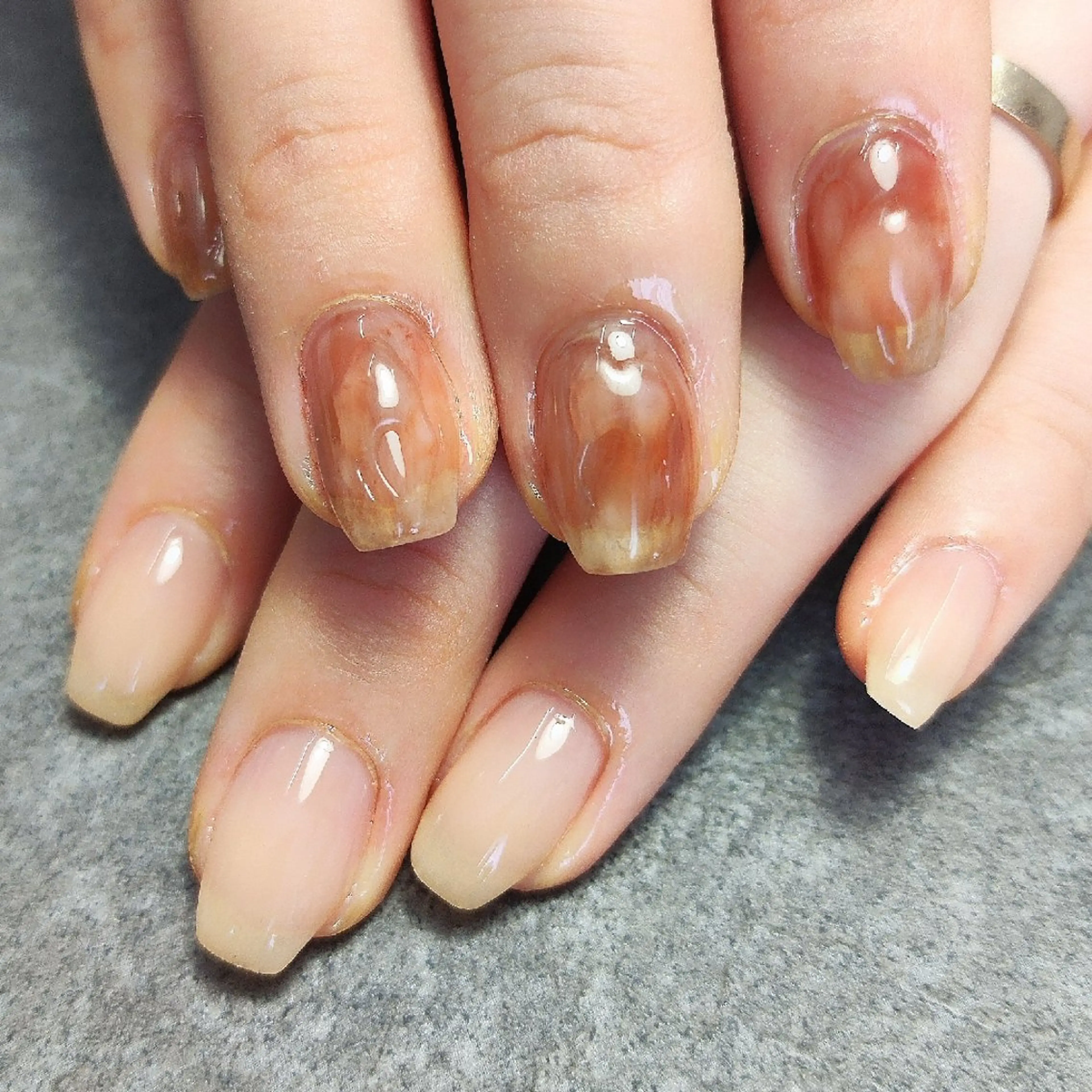 ネイル ニュアンスネイル 個人サロン saltnailのネイルデザイン