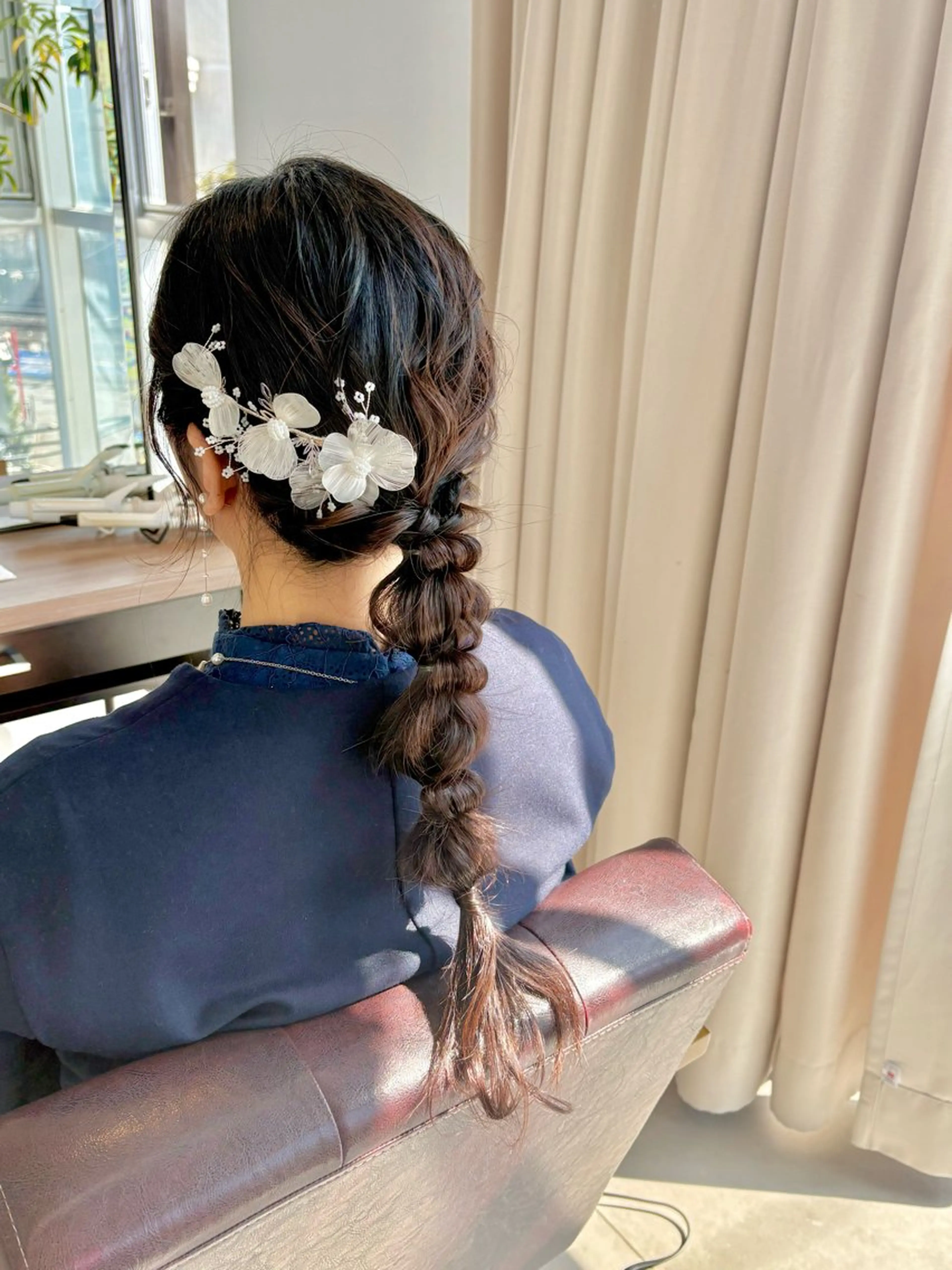 ロング ヘアアレンジ BONECCA鶴見所属・🩵鈴木夢依🩵 ブリーチモデル募集のヘアスタイル