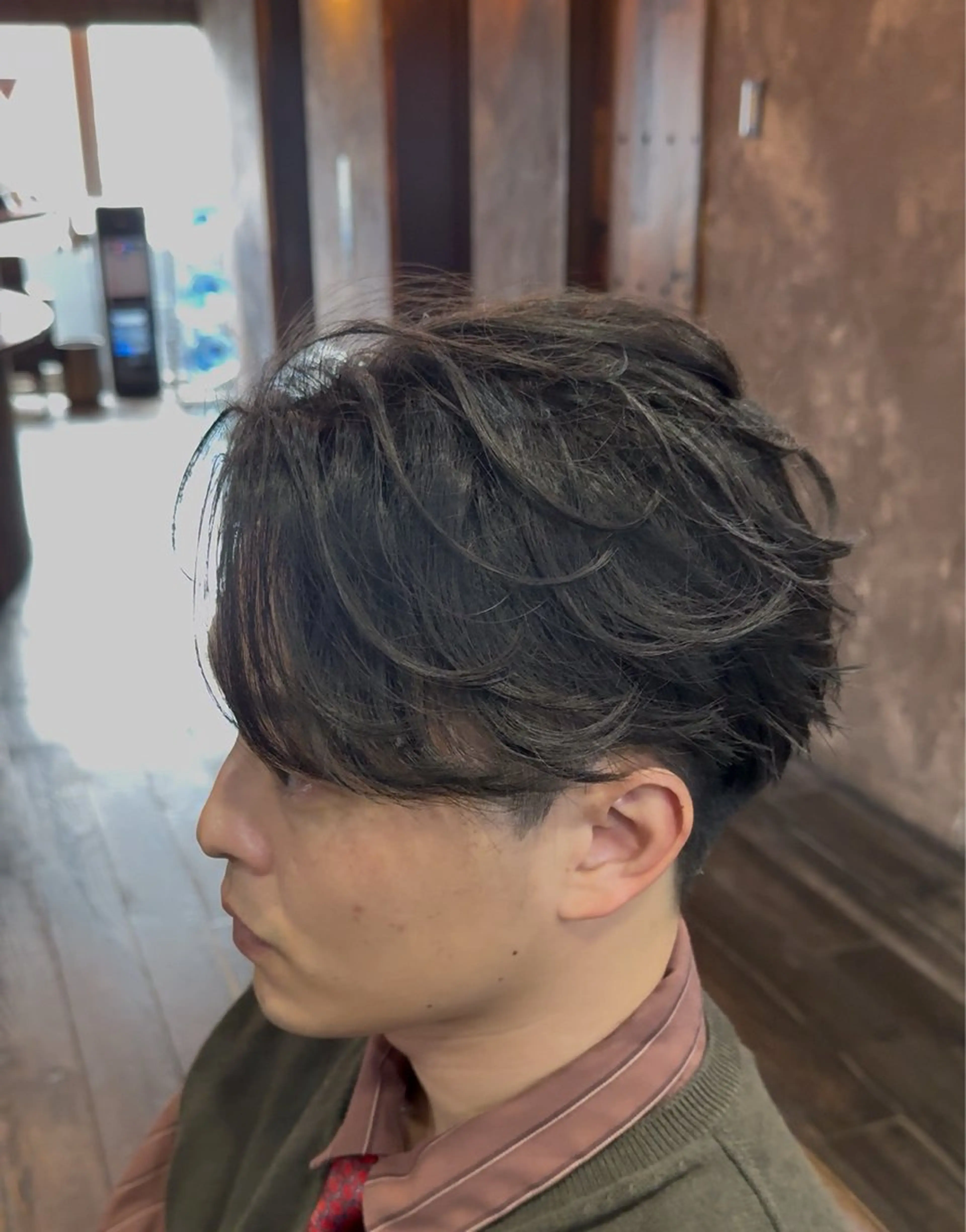 ショート パーマ メンズ ショートヘア カット パーマ トリートメント メンズカット/パーマ 艶カラーTAIGA︎のヘアスタイル