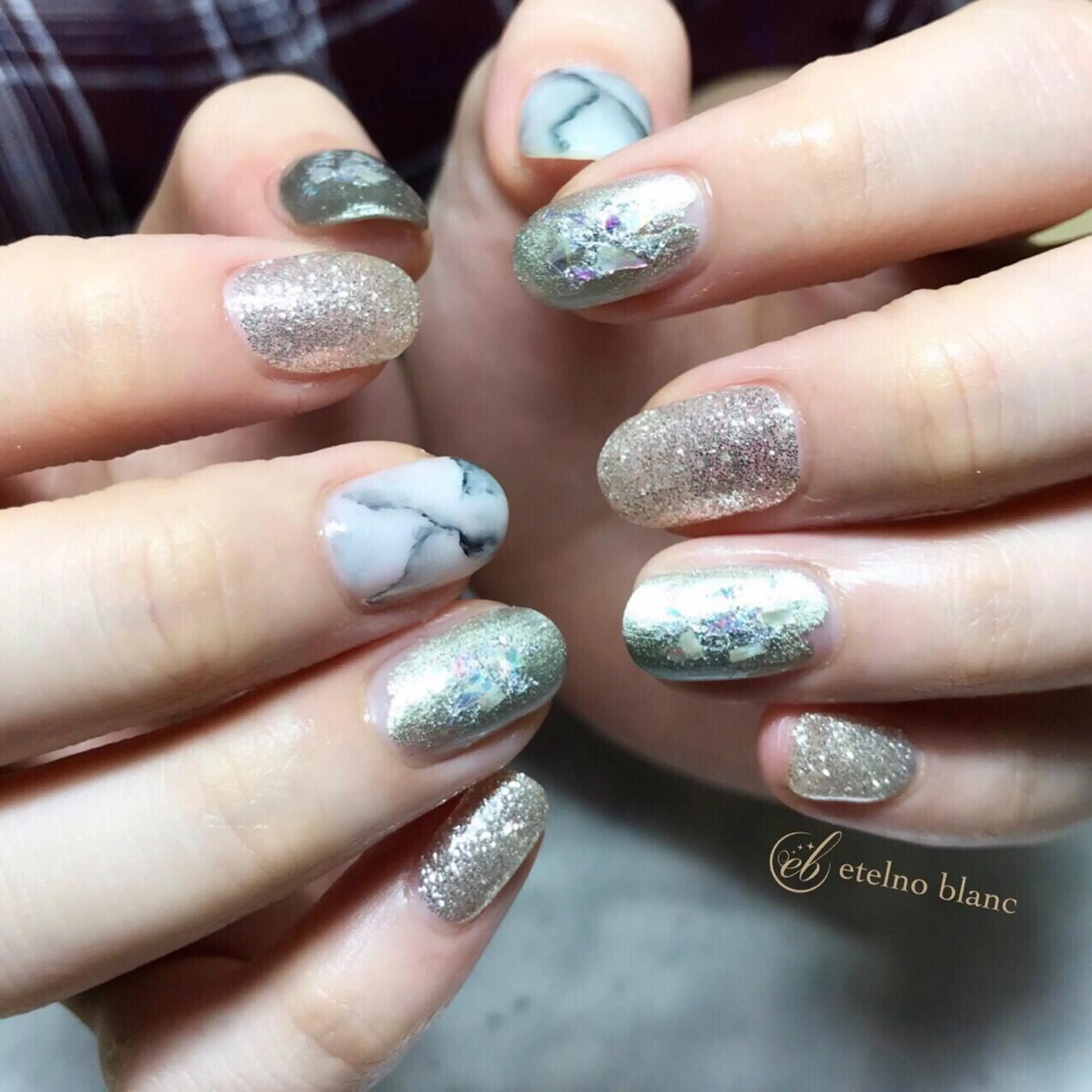 ネイル etelno blanc中目黒のネイルデザイン
