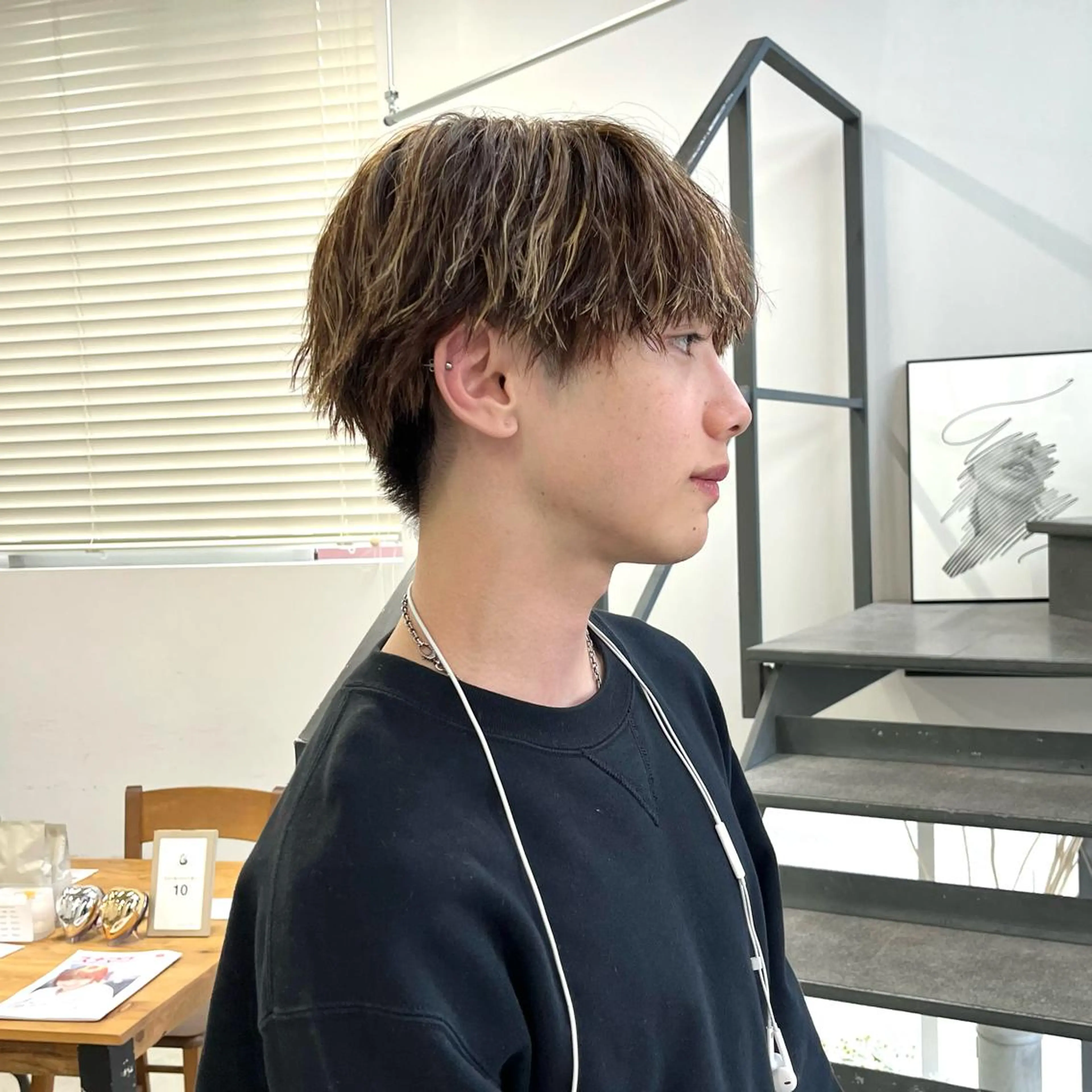 メンズ マッシュ 山口 モエのヘアスタイル