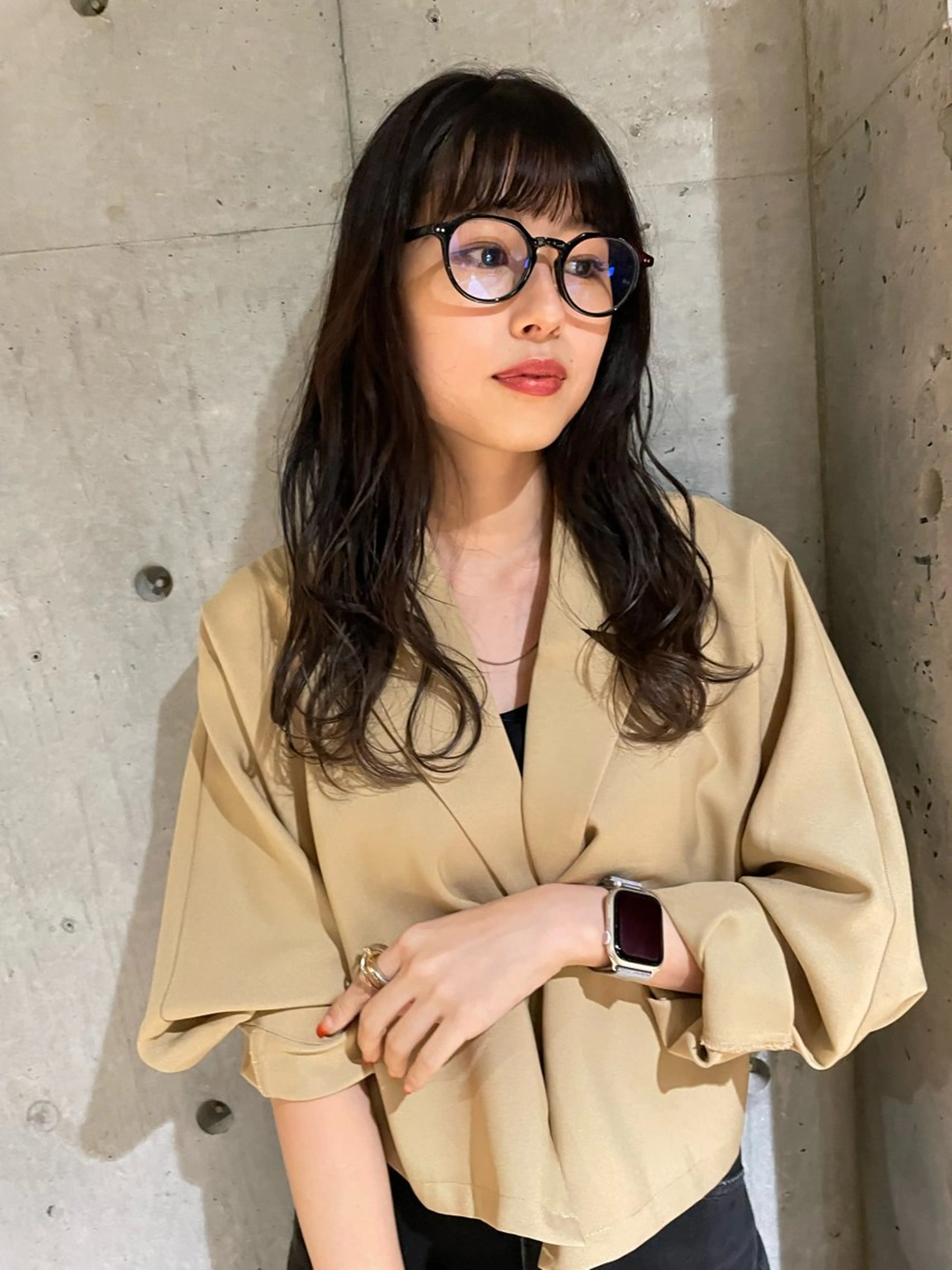 ロング カラー カット ヘアカラー トリートメント GO TODAY SHAiRE SALON表参道Polaris店所属・暖色カラー/ピンク カラー/HARUKAのヘアスタイル