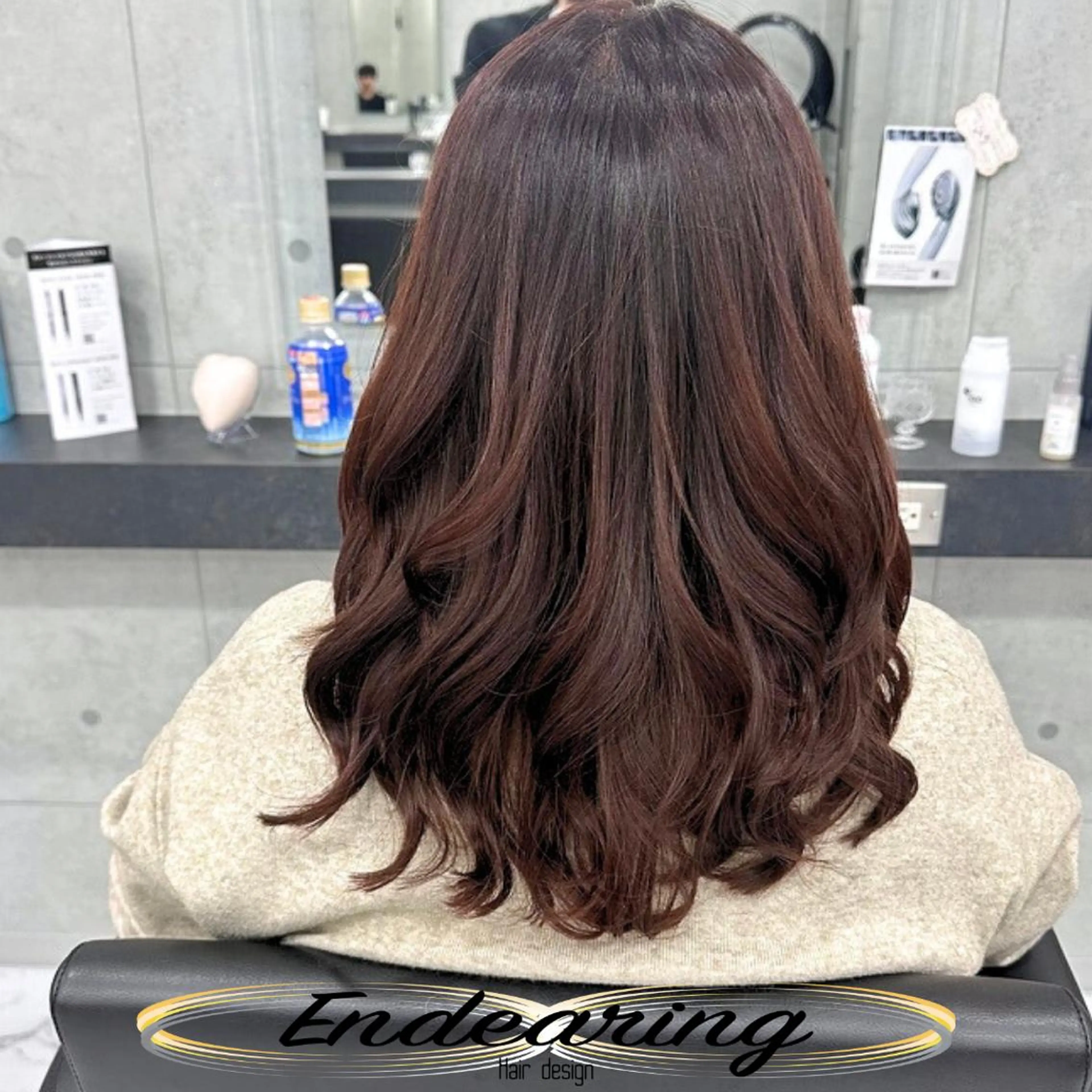 カラー ベージュカラー 透明感カラー ピンクカラー ピンクベージュ シアーピンク カット トリートメント Endearing 銀座/レイヤーカットのヘアスタイル