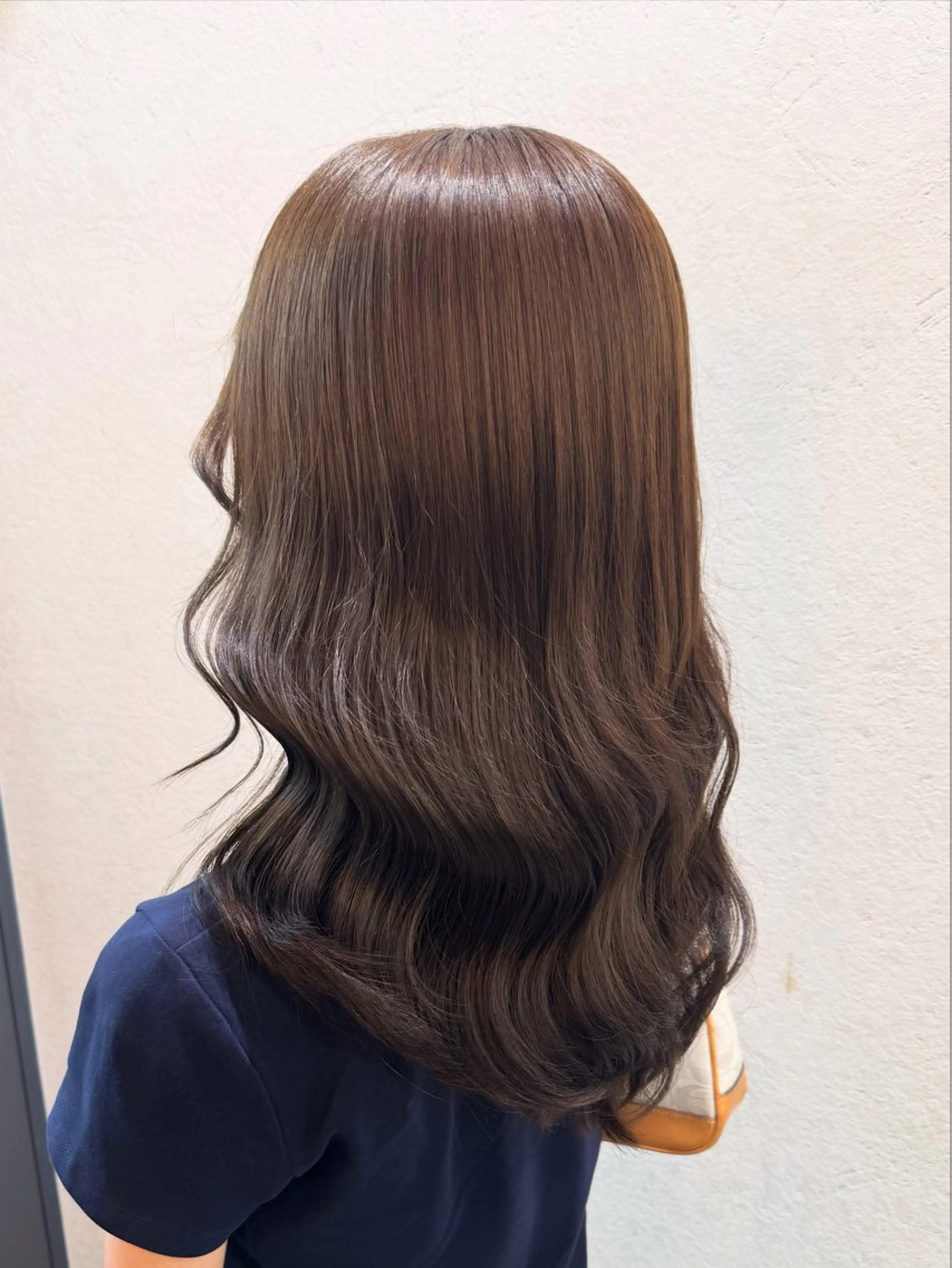 セミロング カラー ブラウンカラー ヘアカラー 縮毛矯正/艶ブラウン カラー/ヘアメひふみのヘアスタイル