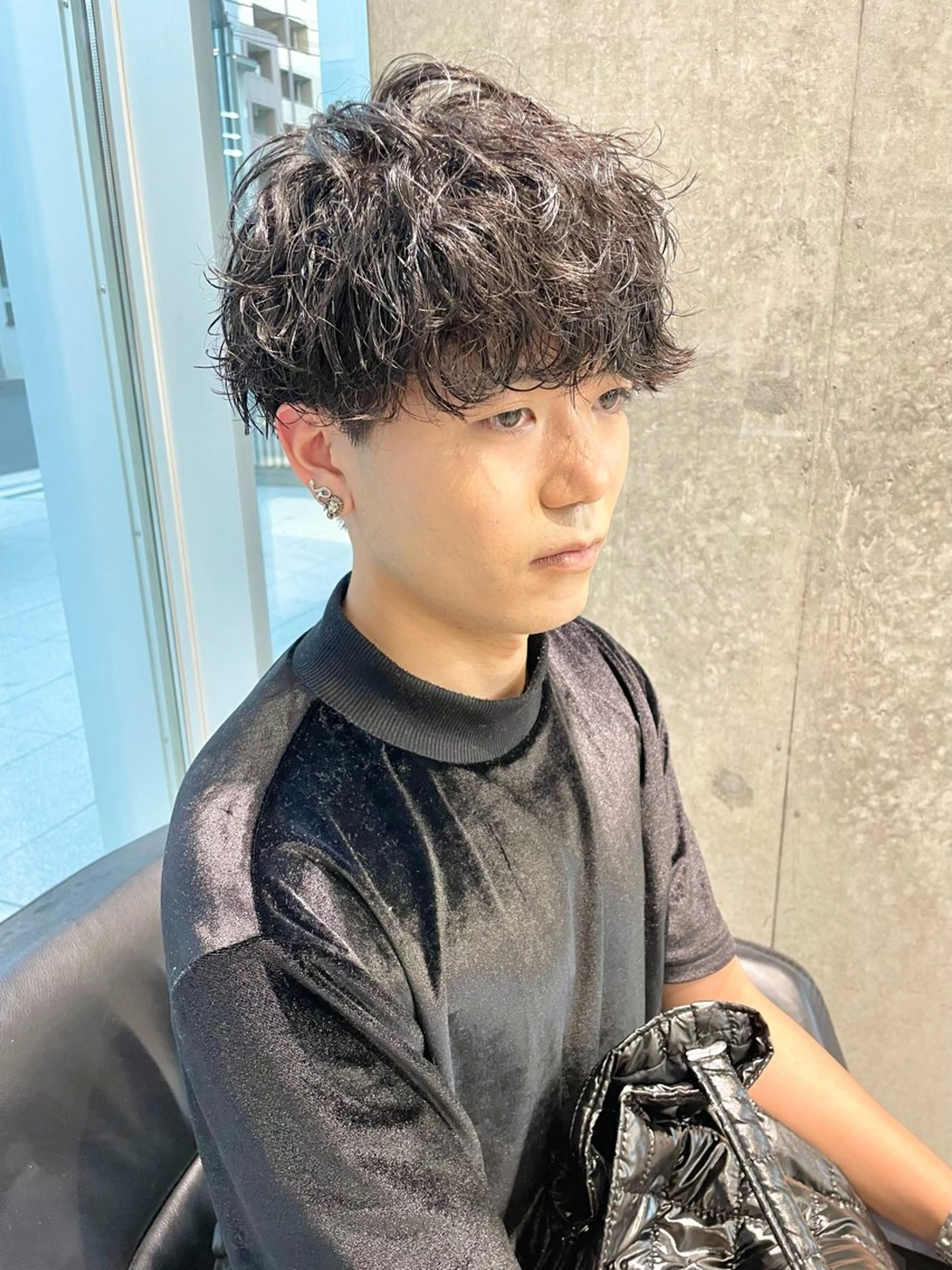 メンズ カット パーマ 白濱 友樹のヘアスタイル