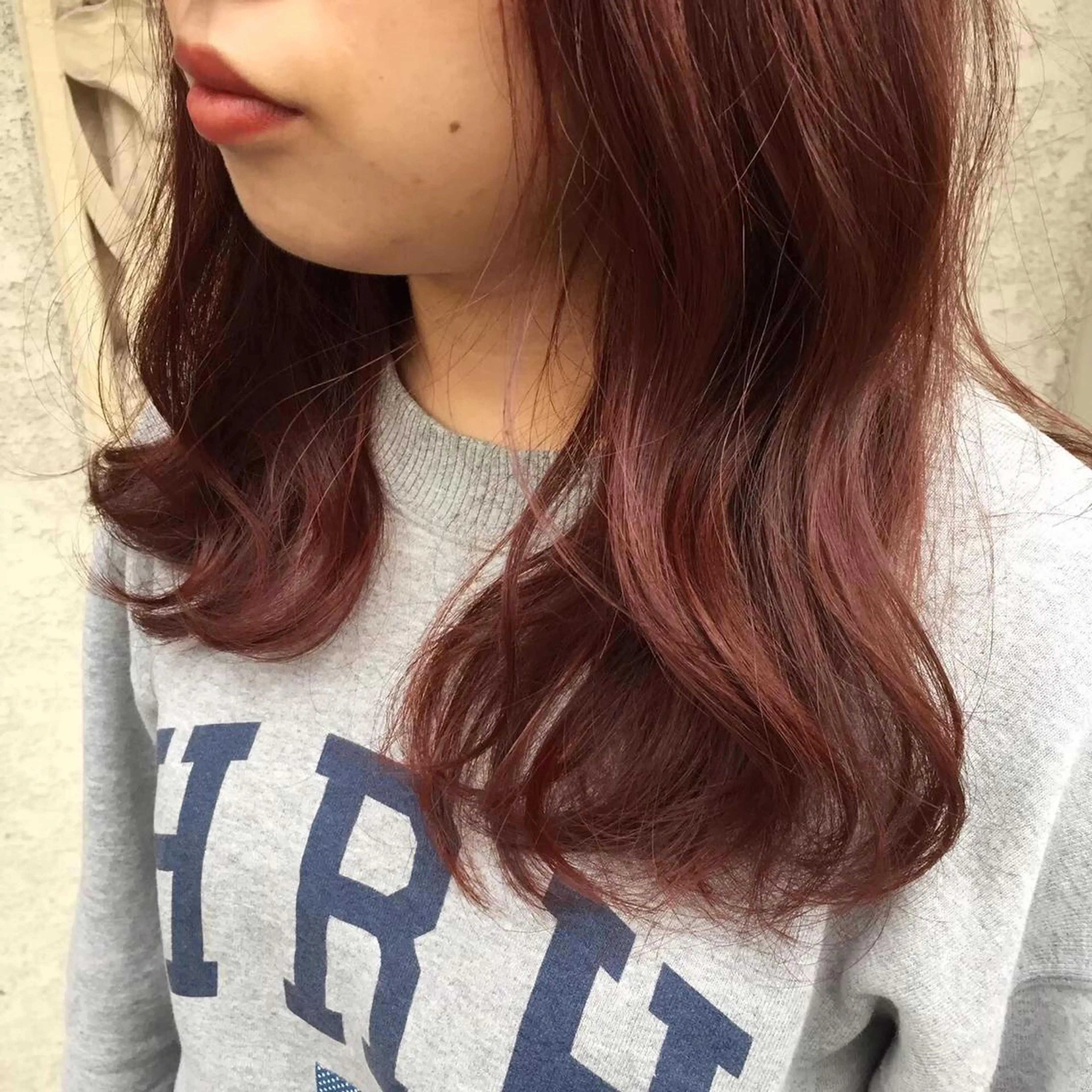 セミロング カラー ヘアアレンジ ヘアカラー トリートメント 中津/柔らかカラー/ ナガオ　イズミのヘアスタイル