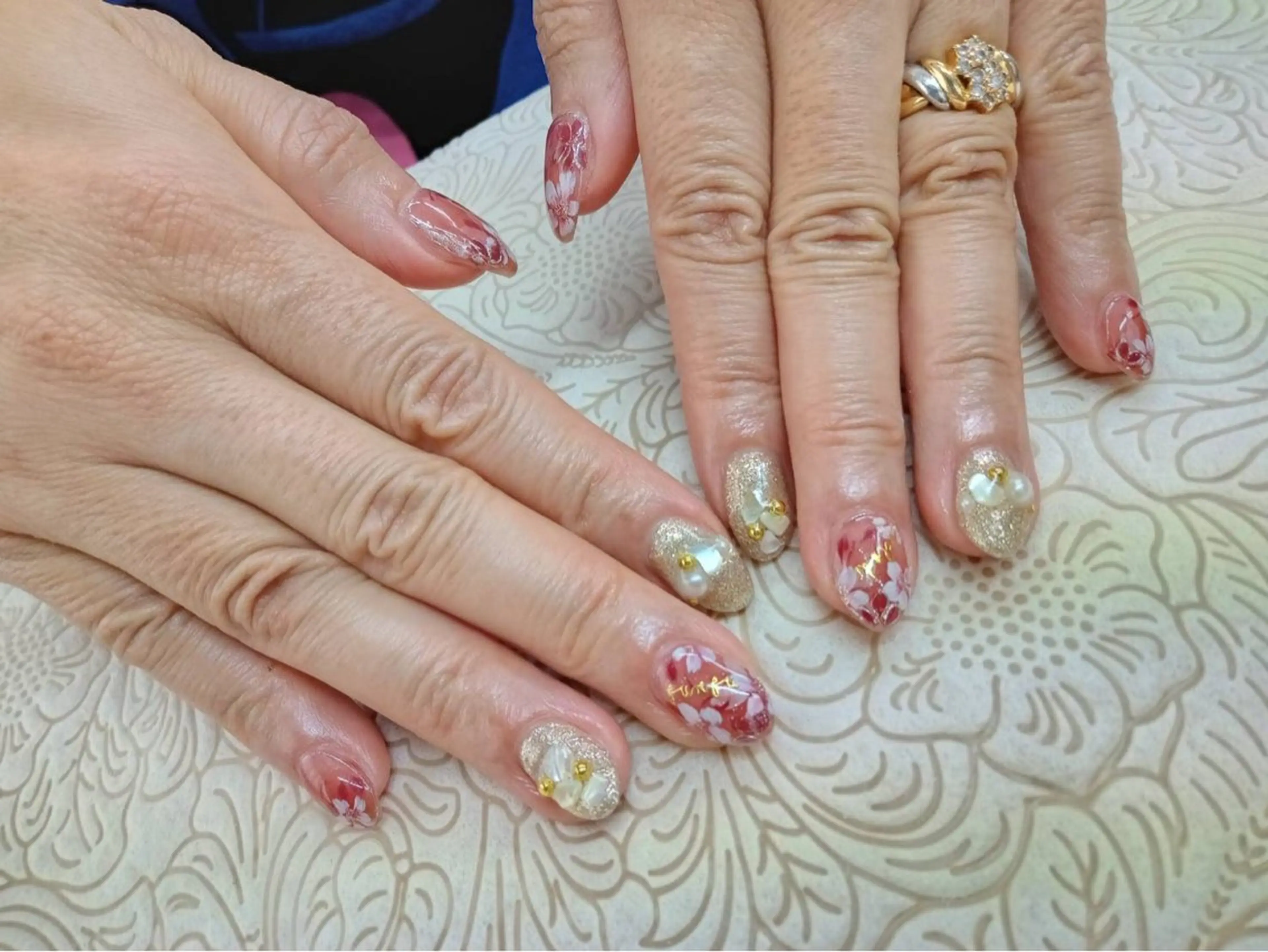 ネイル フラワーネイル precious nail room所属・precious nail  roomのネイルデザイン