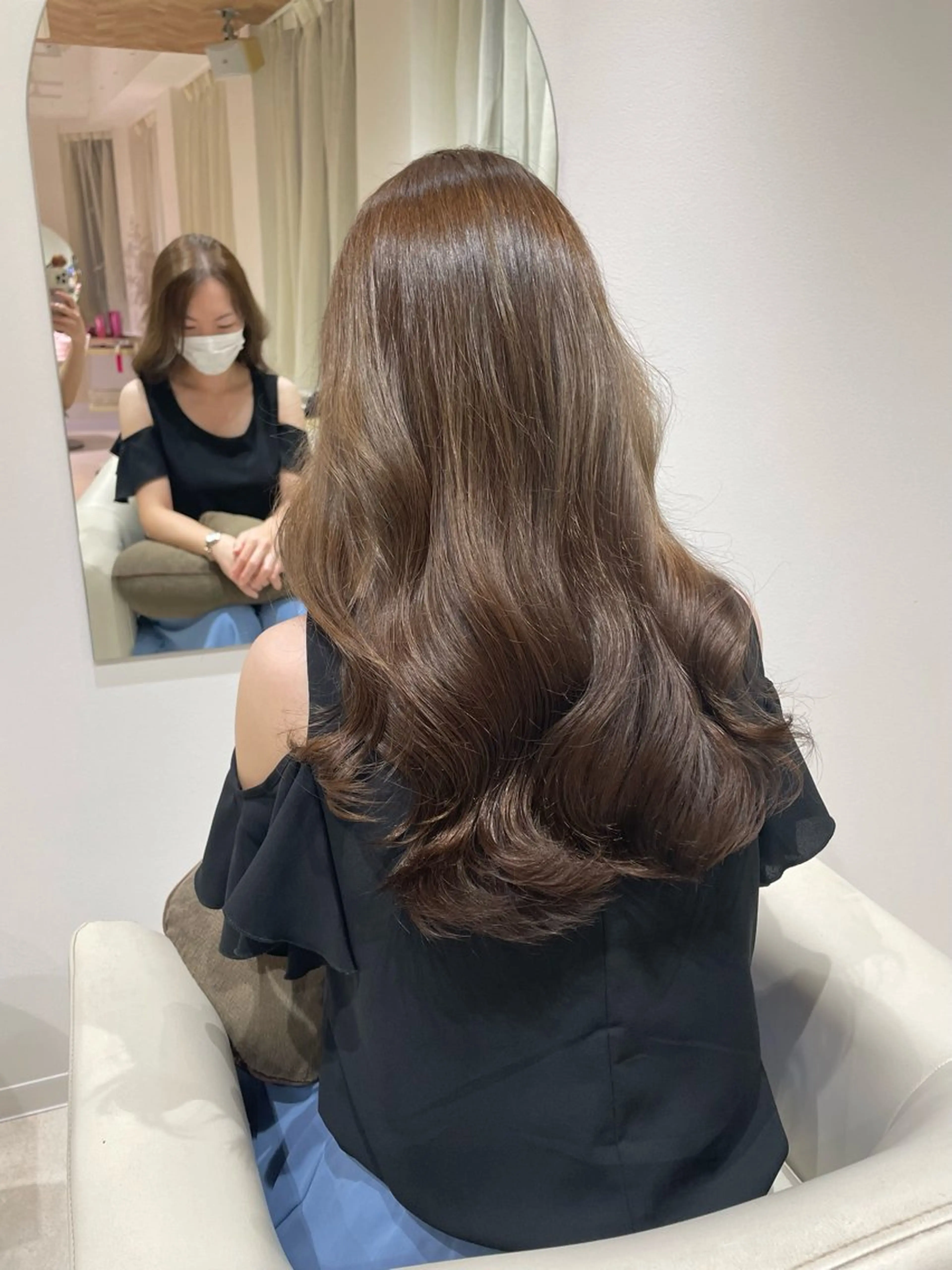 ロング カラー カット ヘアカラー トリートメント Osoko Hiyoriのヘアスタイル