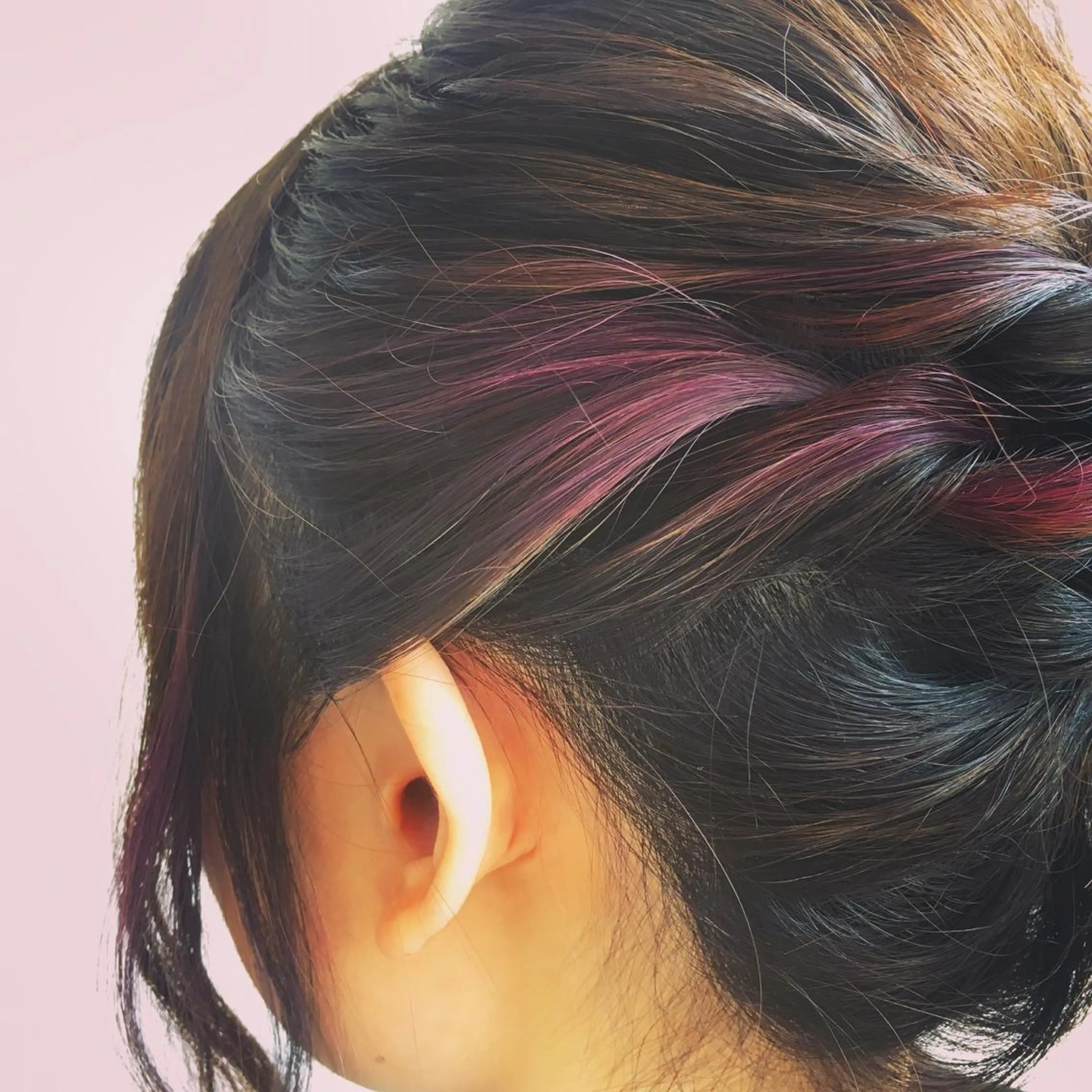 セミロング カラー ヘアカラー 宮内 真乃のヘアスタイル