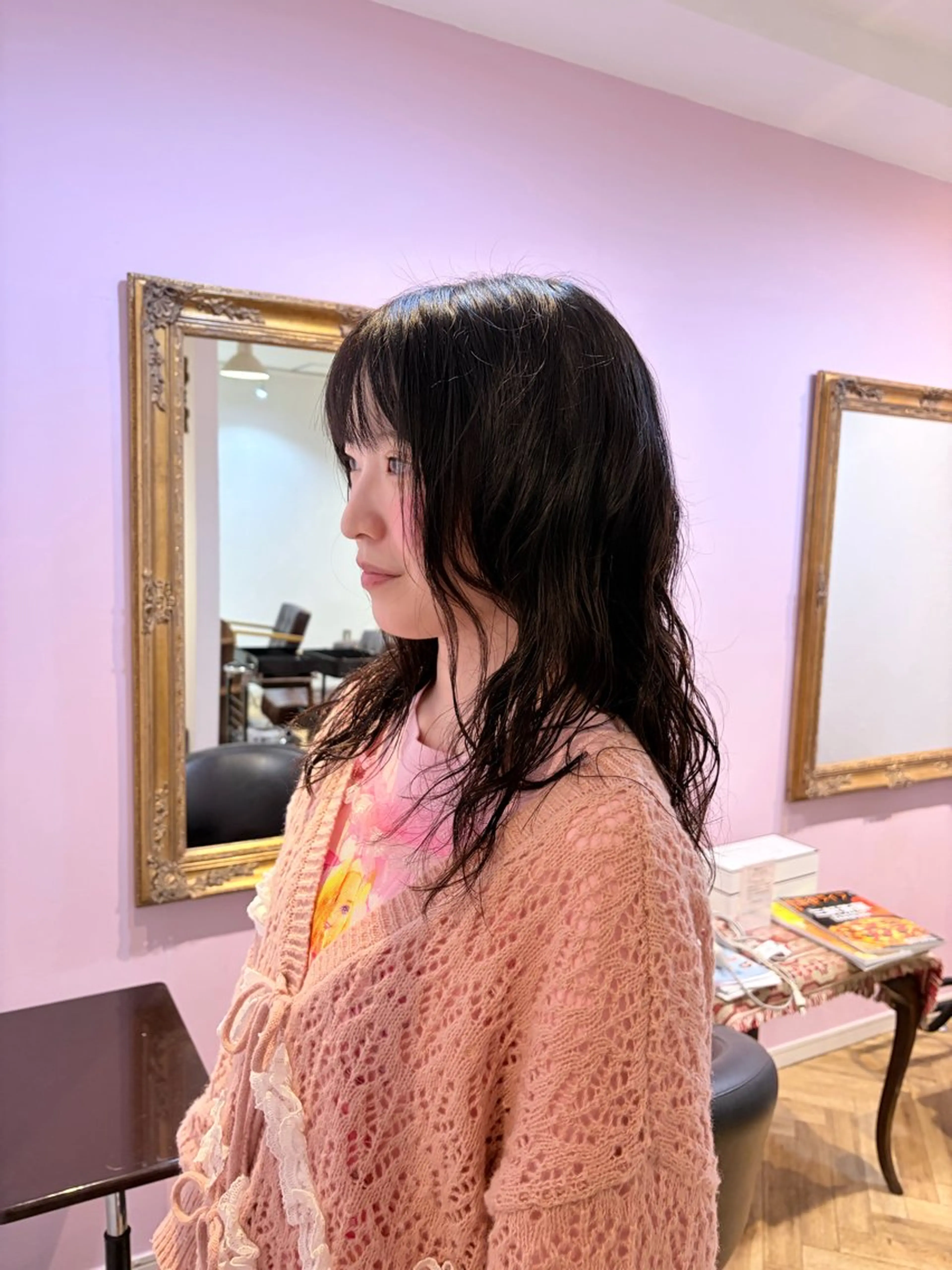 パーマ デジタルパーマ パーマ コテ巻き風パーマ🫶 竹内七渚のヘアスタイル