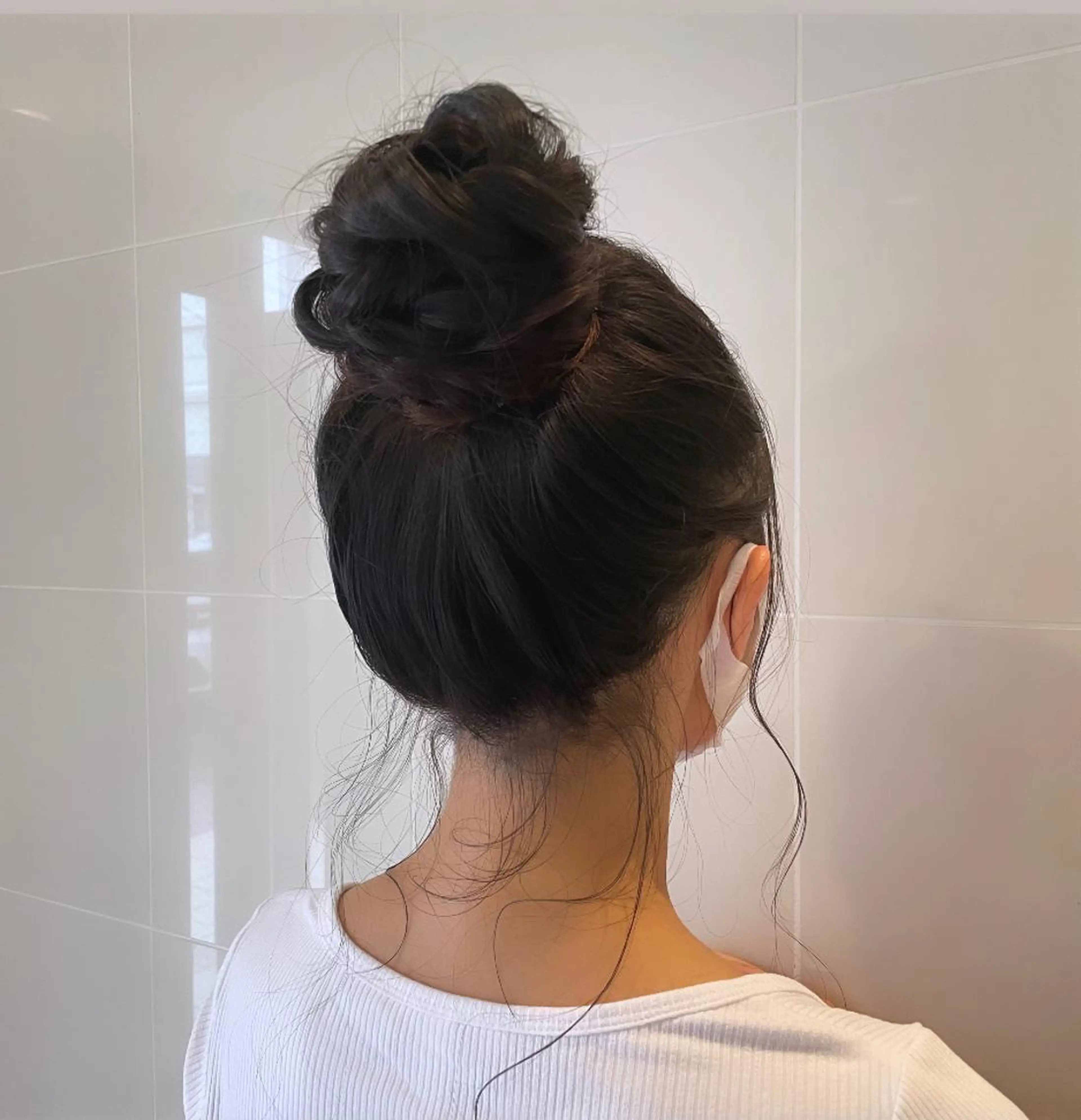 ロング ヘアアレンジ お団子ヘア ヘアセット T Ayaのヘアスタイル