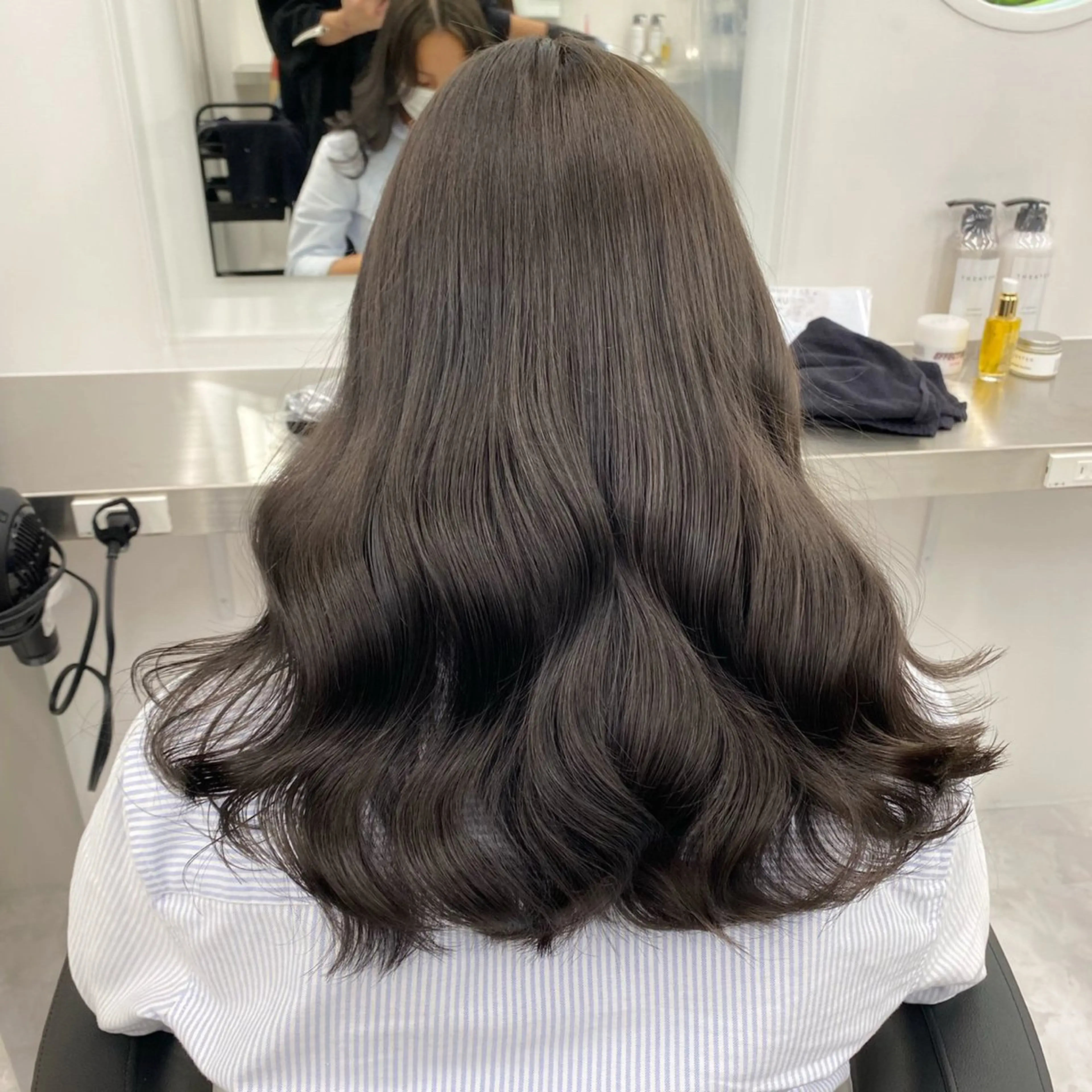 ロング カラー ヘアアレンジ 透明感カラー ヘアカラー 上品な透明感カラー 寒色＆暖色ヘア💗のヘアスタイル