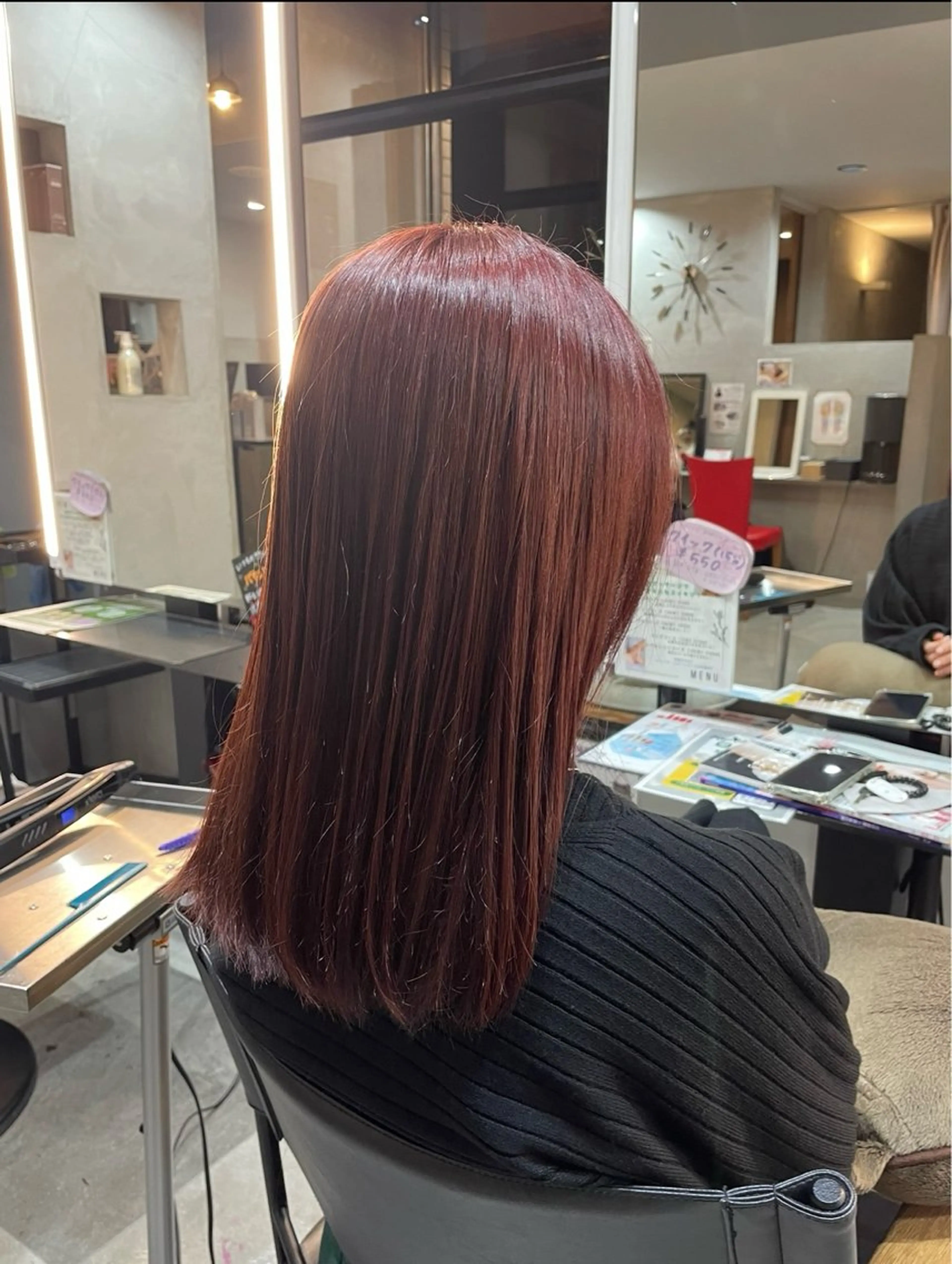 カラー ブリーチ ダブルカラー ブリーチなしカラー レッドカラー ヘアカラー 髪質改善/縮毛矯正/ 艶カラーASAYAのヘアスタイル