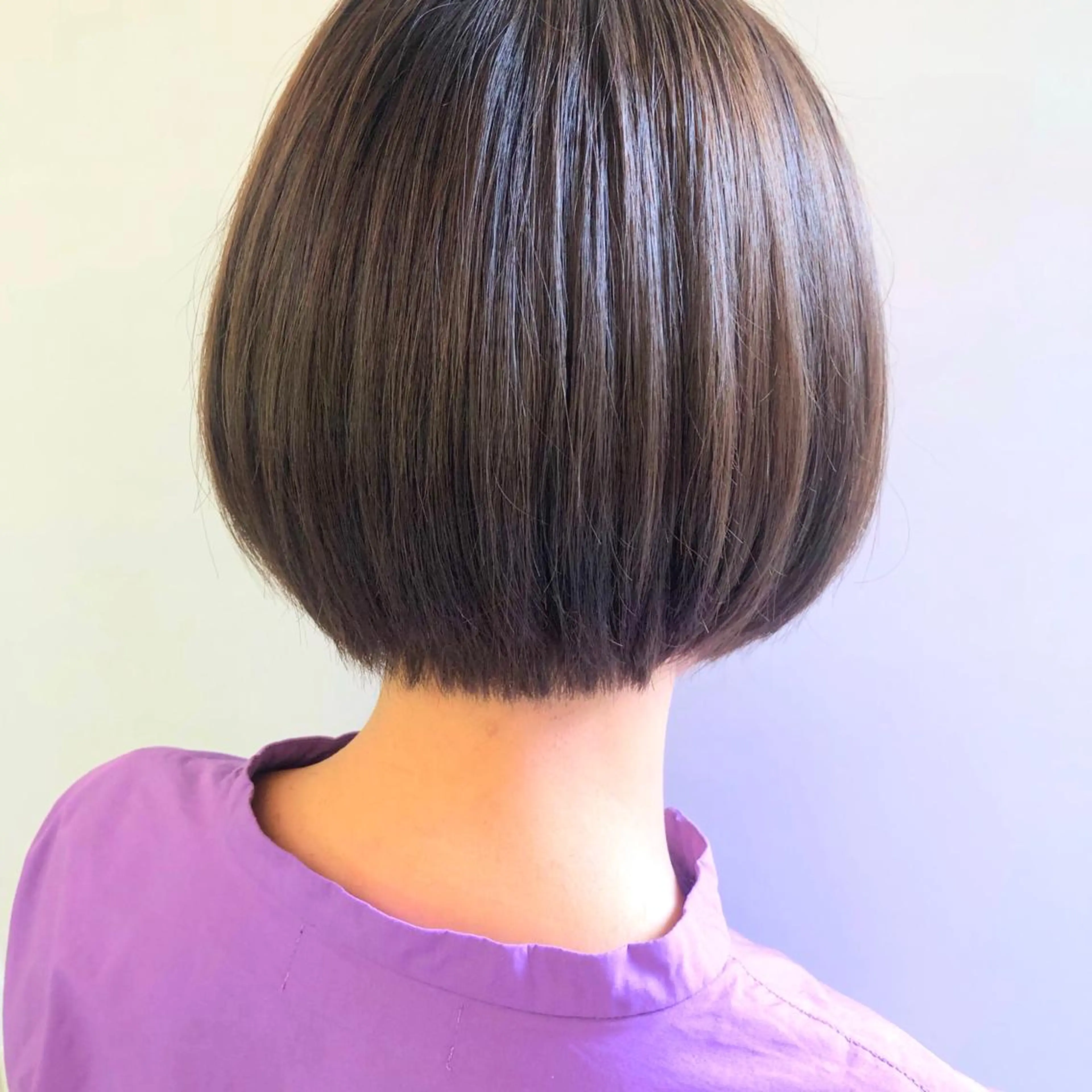 ミディアム カラー ショートボブ ボブ 齋藤 咲のヘアスタイル