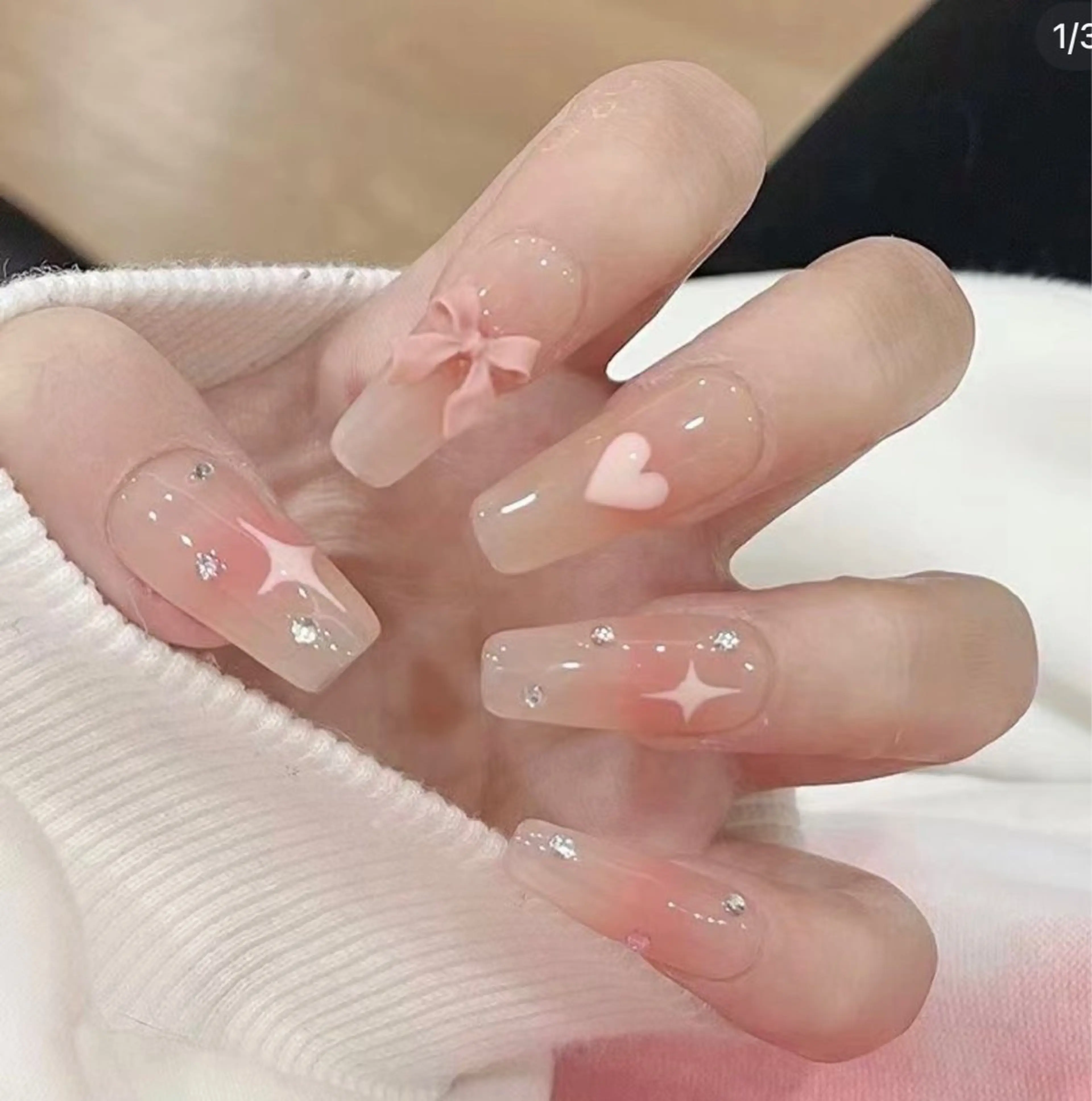 ネイル ハンドネイル 花花 ネイルサロンのネイルデザイン