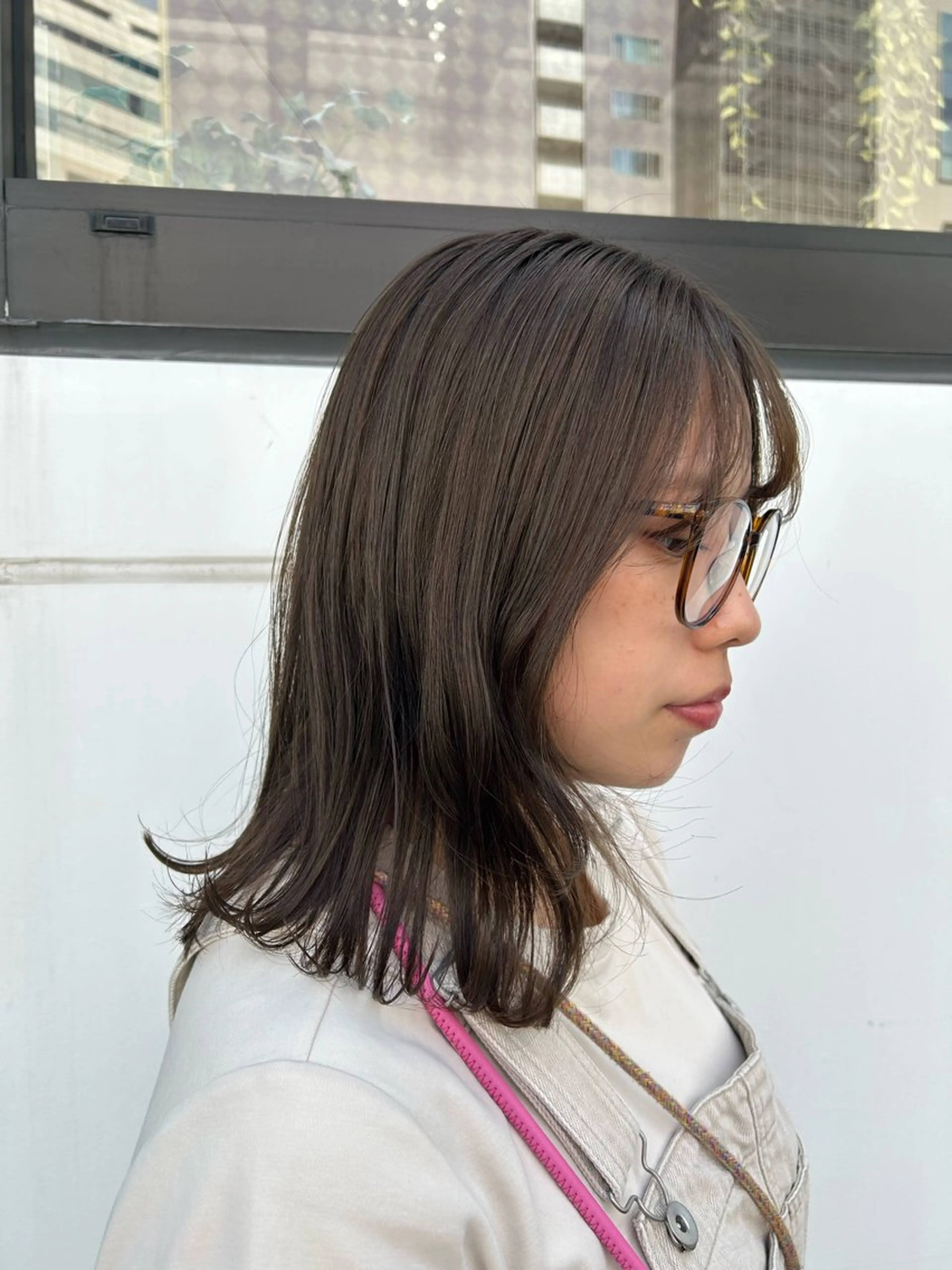 ミディアム カット ヘアカラー トリートメント 柳川沙羅 🌿透明感カラーのヘアスタイル