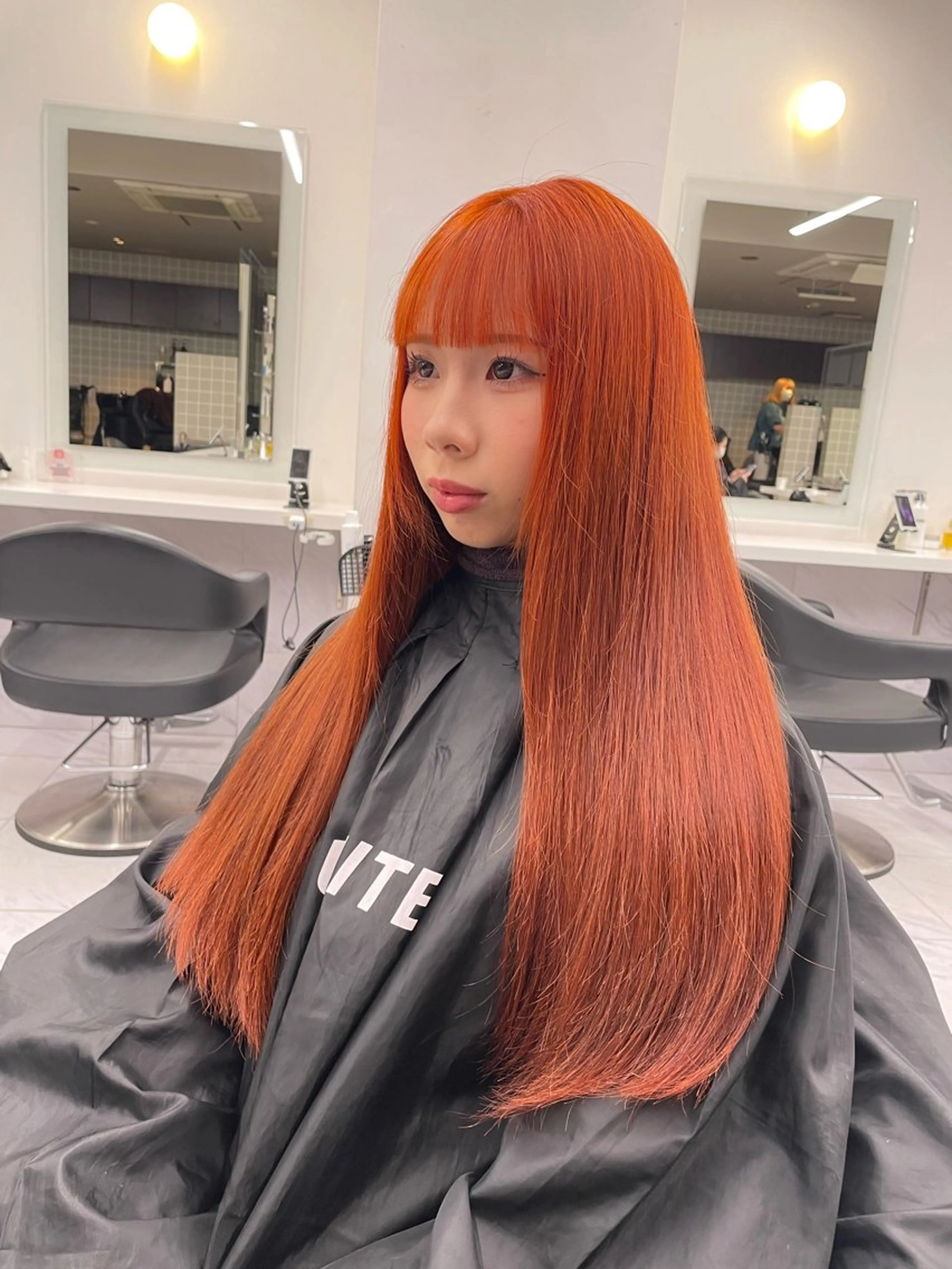 ロング カラー ヘアアレンジ ヘアカラー トリートメント ヘッドスパ 💗暖色特化ピンク/ 赤髪💗HARUNAのヘアスタイル