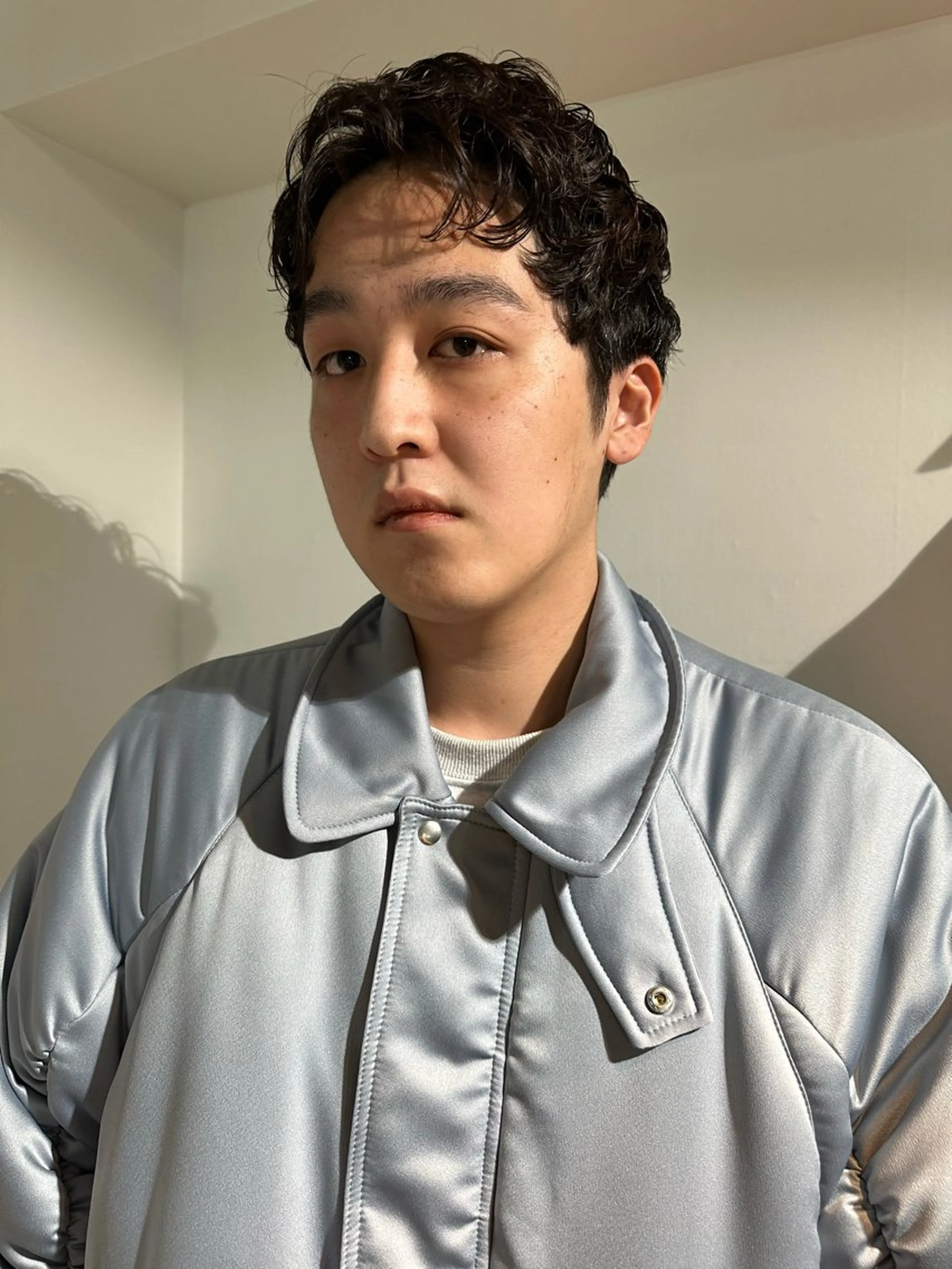 ショート パーマ メンズ カット パーマ ケアブリーチ💘 rino🪷高円寺のヘアスタイル