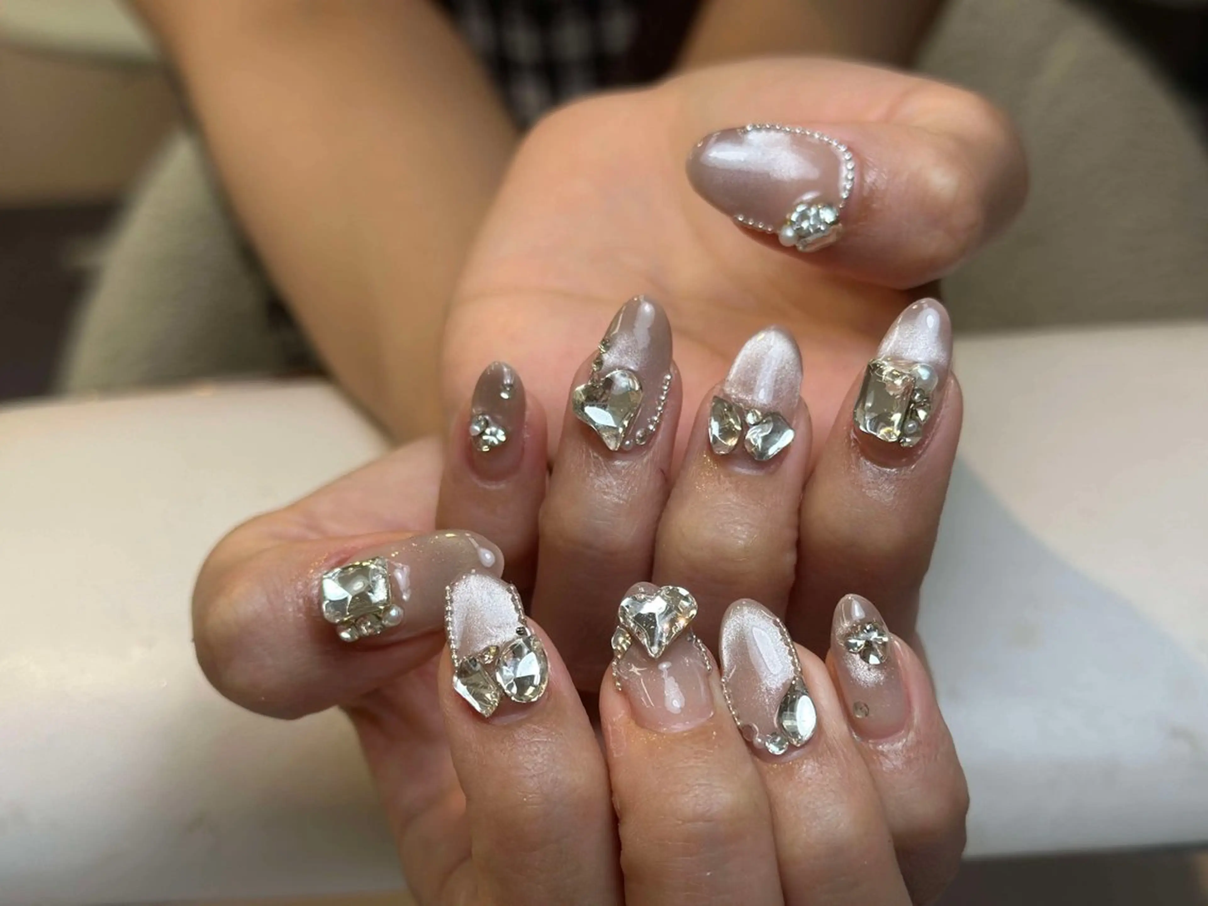 ネイル アートネイル フレンチネイル ジェルネイル ニュアンスネイル オフィスネイル ハンドネイル Nie Nail Salon所属・Nie Nail Shinokuboのネイルデザイン