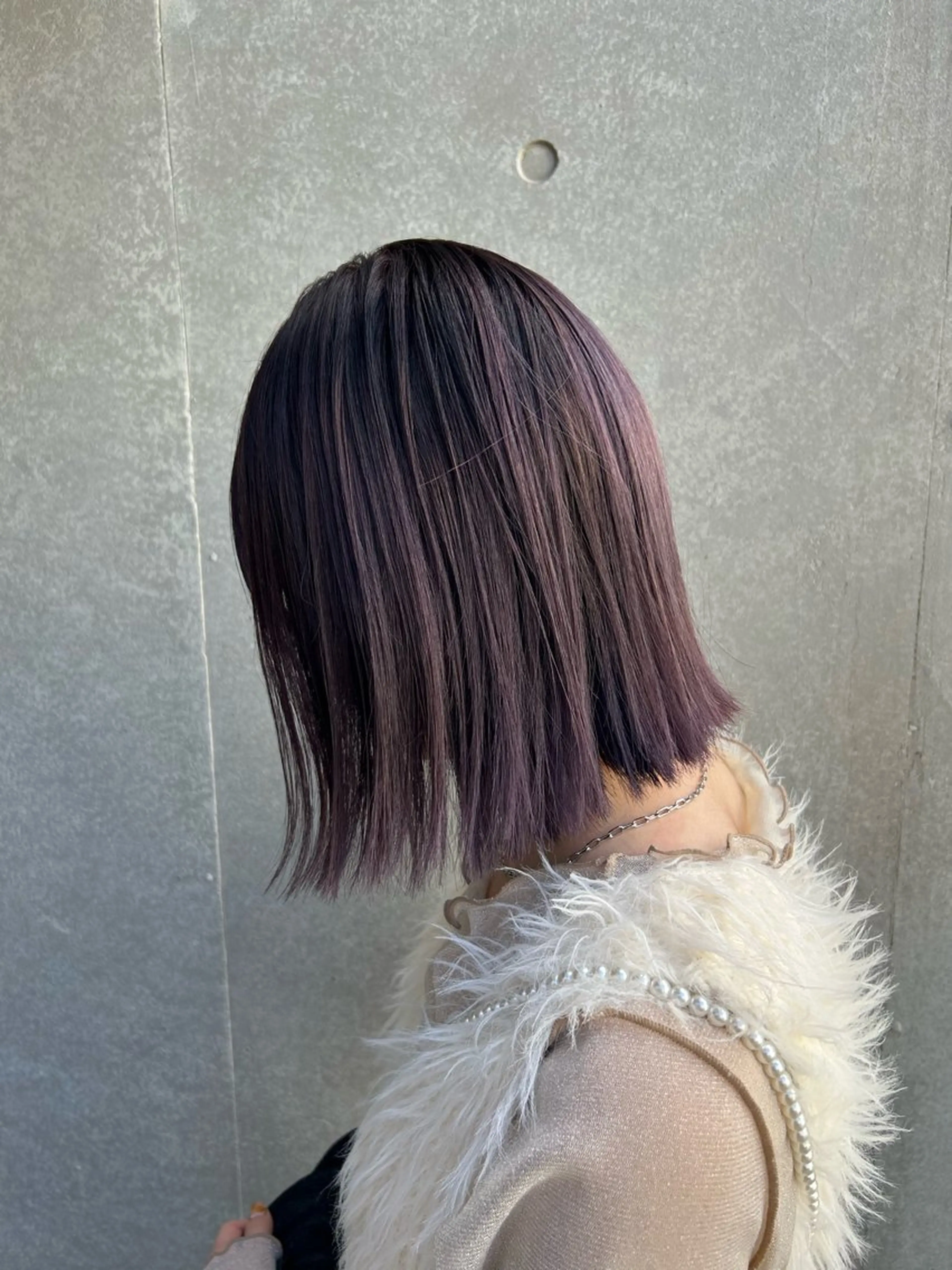 ショート カラー ラベンダーカラー yuuka/ボブ/ダ ブルカラー/髪質改善のヘアスタイル