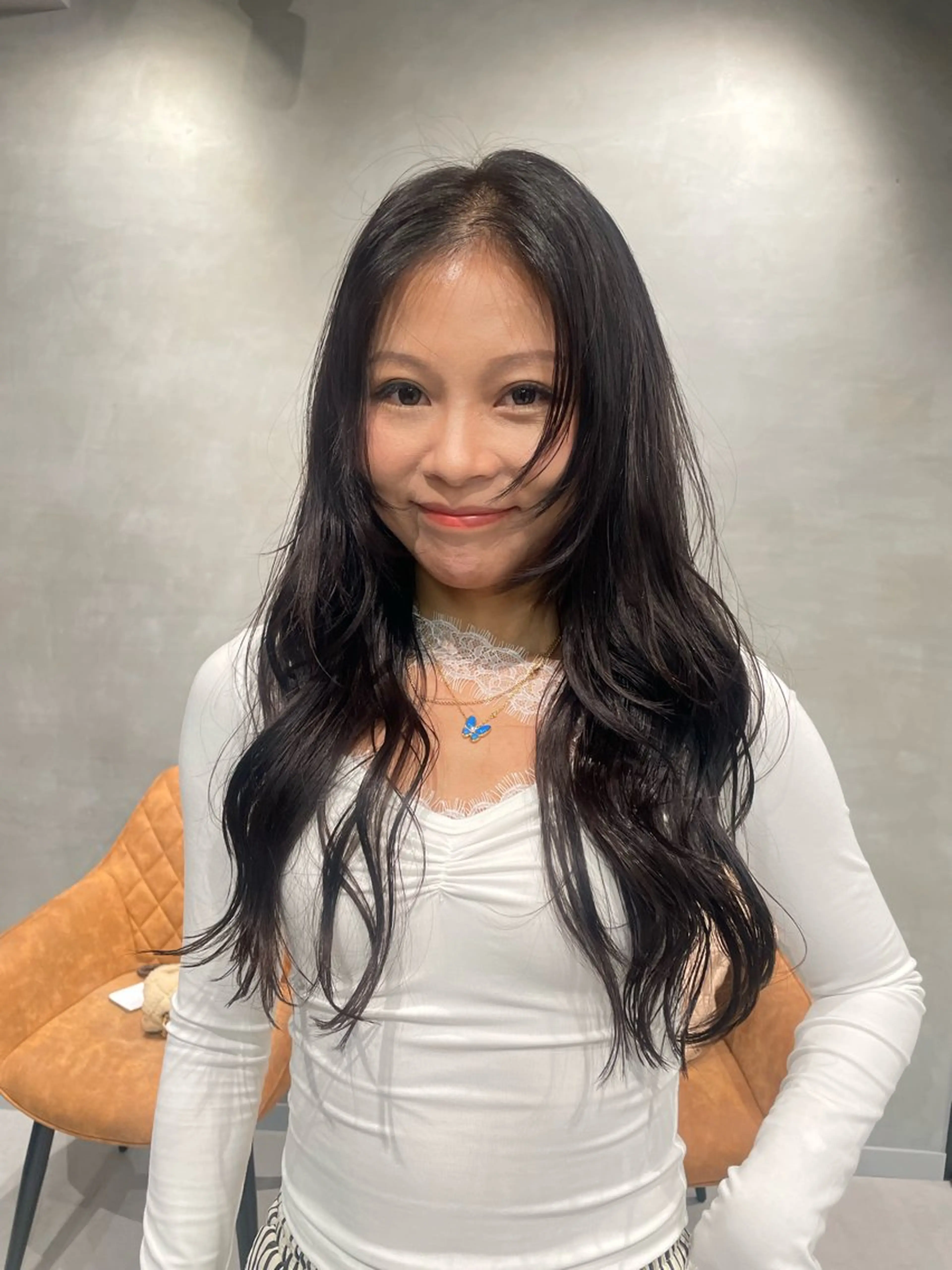 ロング カット ヘアカラー トリートメント ヘッドスパ ヘアセット 暖色レイヤー 🥀REIRIのヘアスタイル