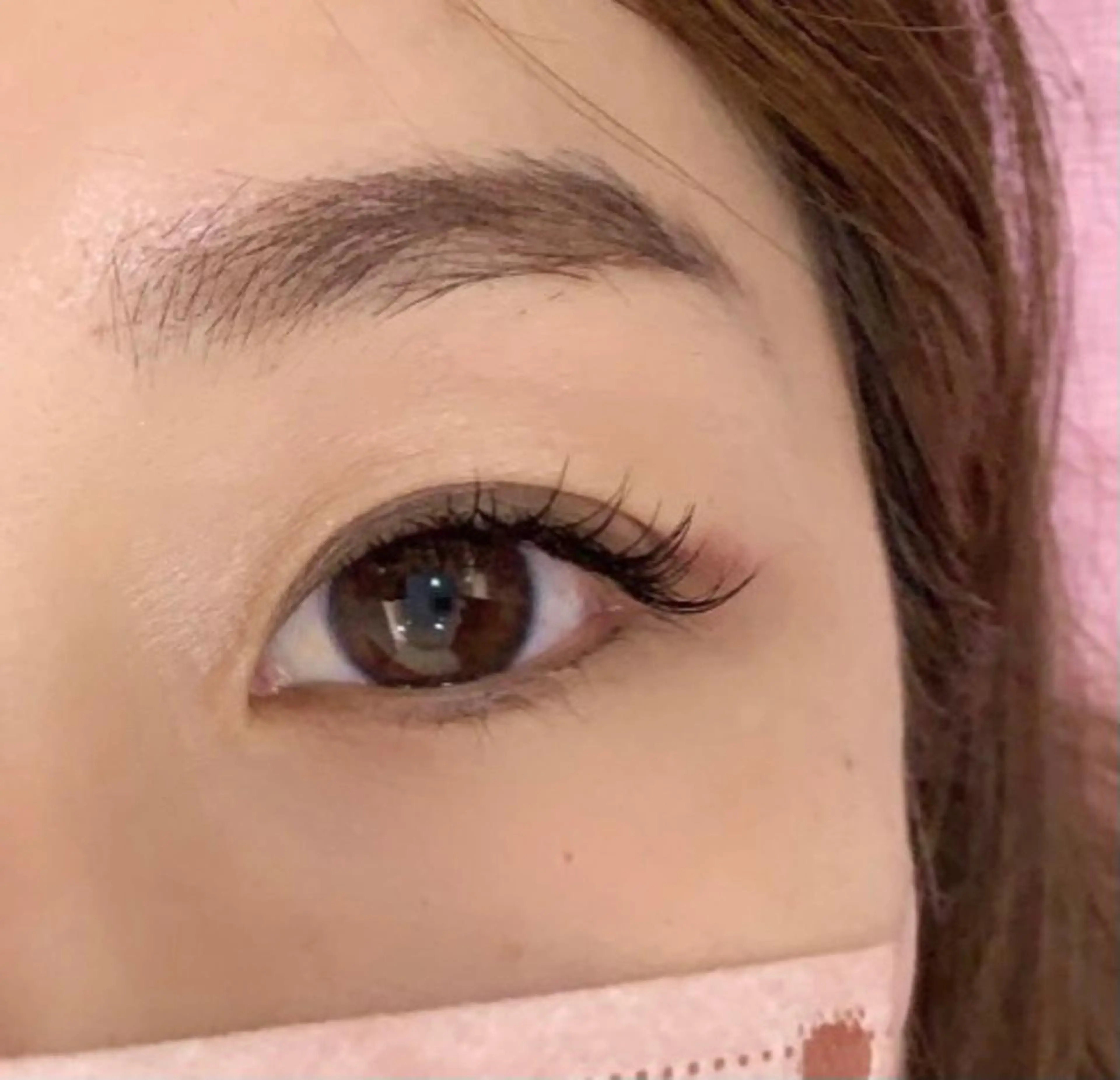 マツエク・マツパ Cカール 似合わせカット暖色 カラーhiyonaのヘアスタイル