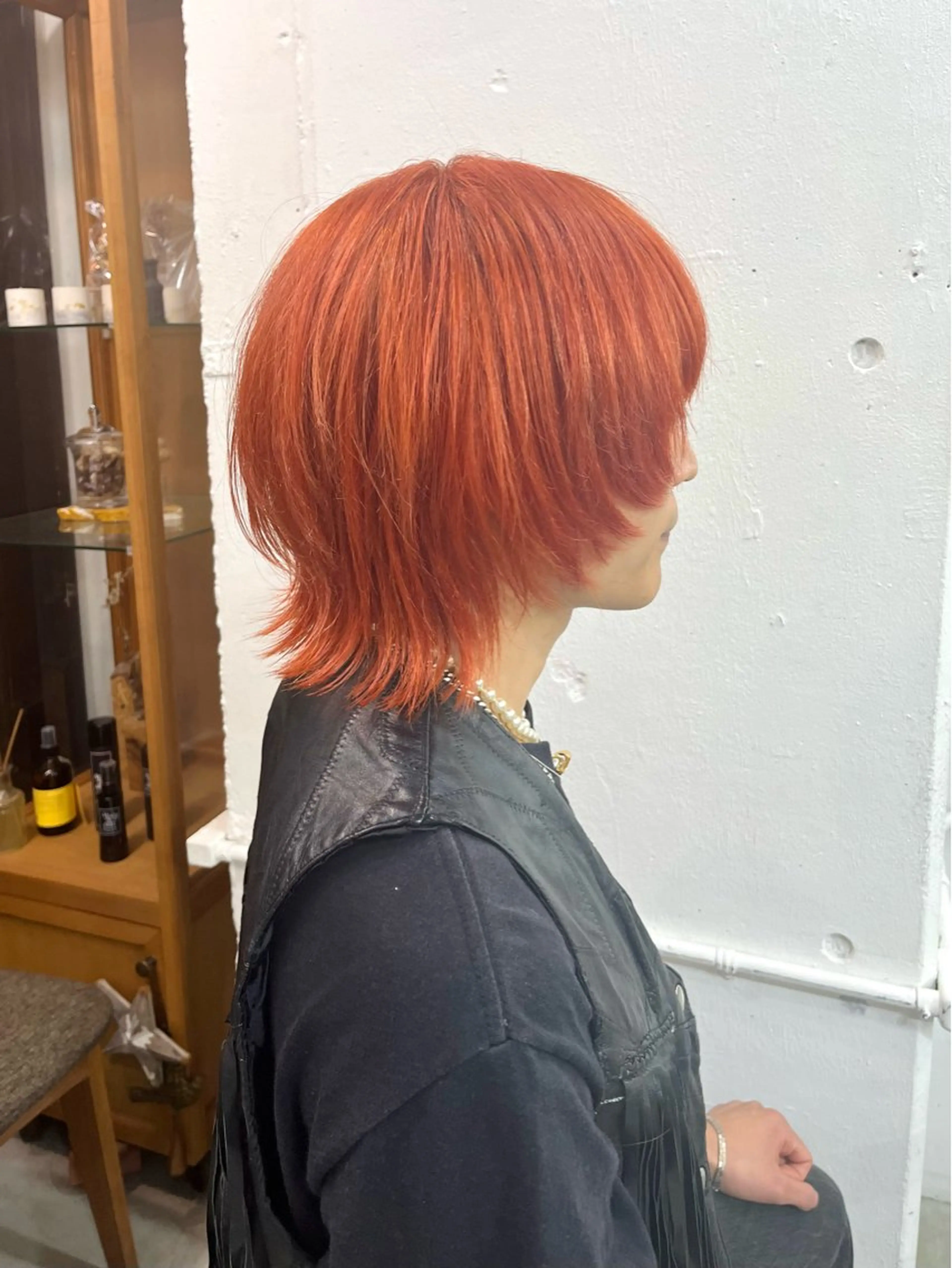 ミディアム カラー メンズ メンズブリーチ メンズハイトーン メンズウルフカット ブリーチ ダブルカラー カット ヘアカラー トリートメント CIEN所属・ayano🫧 《CIEN》のヘアスタイル