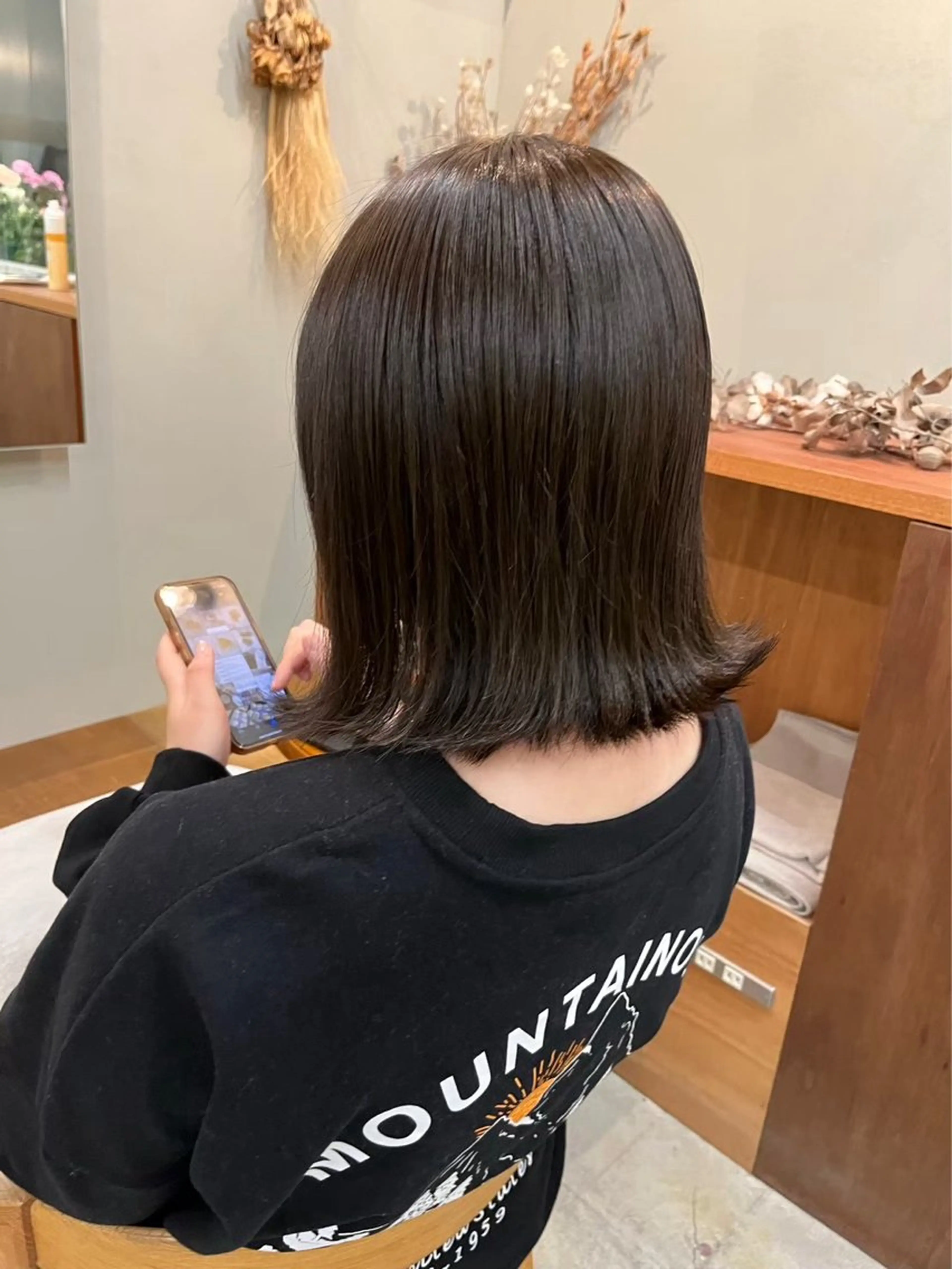 ミディアム 🌼花屋併設🌼 木下奈々望のヘアスタイル