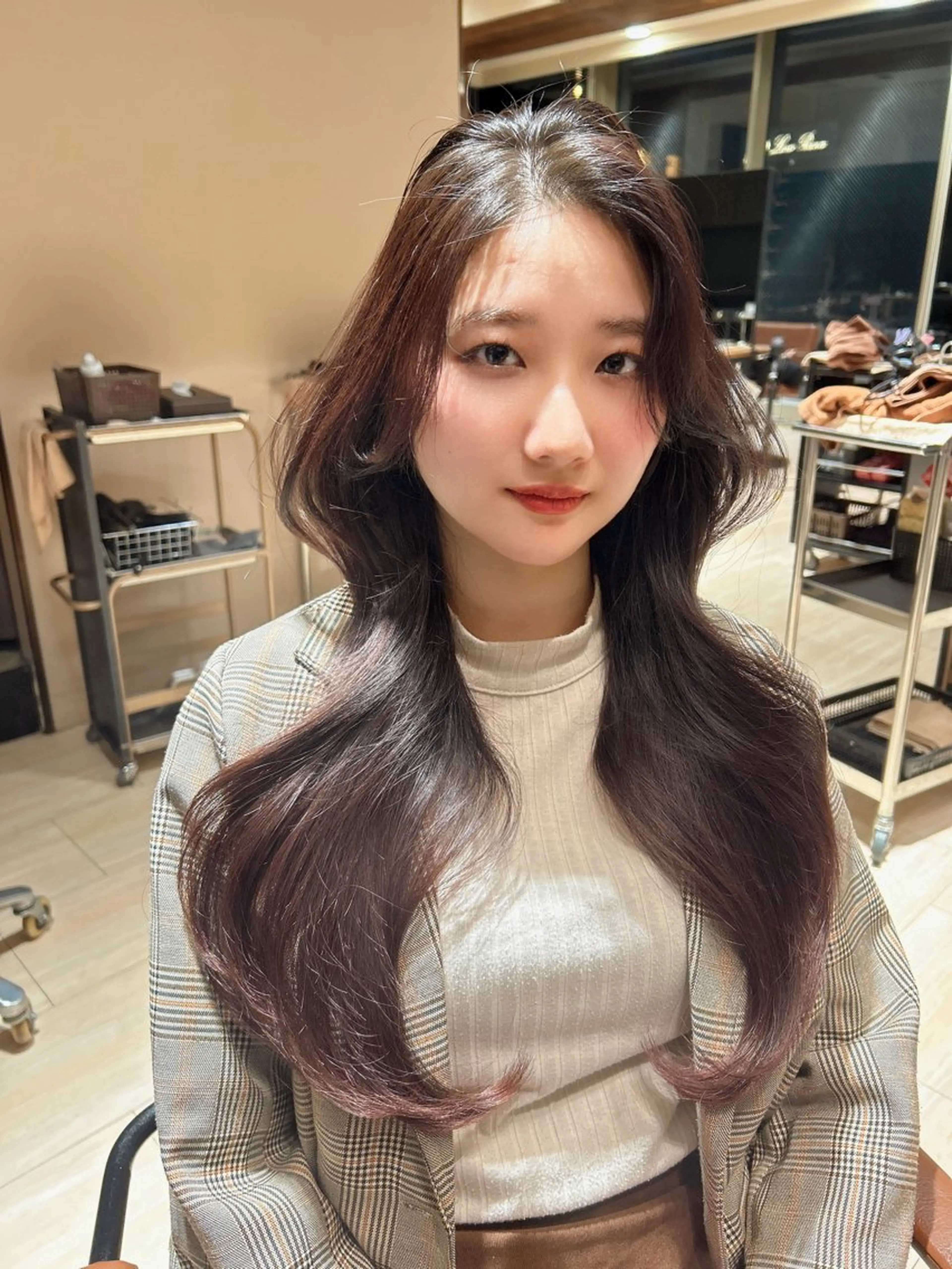 ロング トリートメント ヘッドスパ 🎀大竹美侑/顔まわ りカット/レイヤーのヘアスタイル