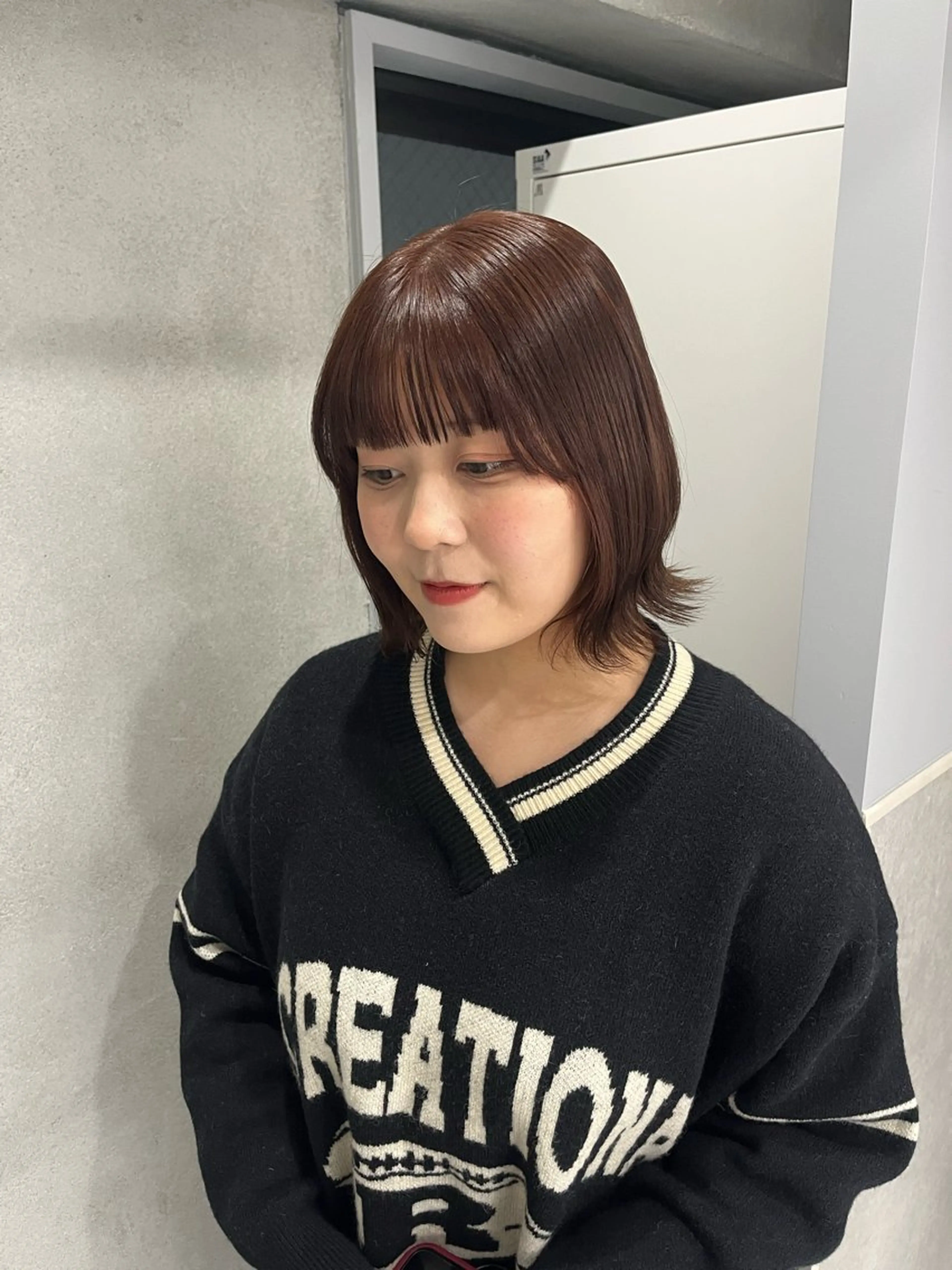 sena⌇ボブ ⌇透明感カラー🦙♡のヘアスタイル