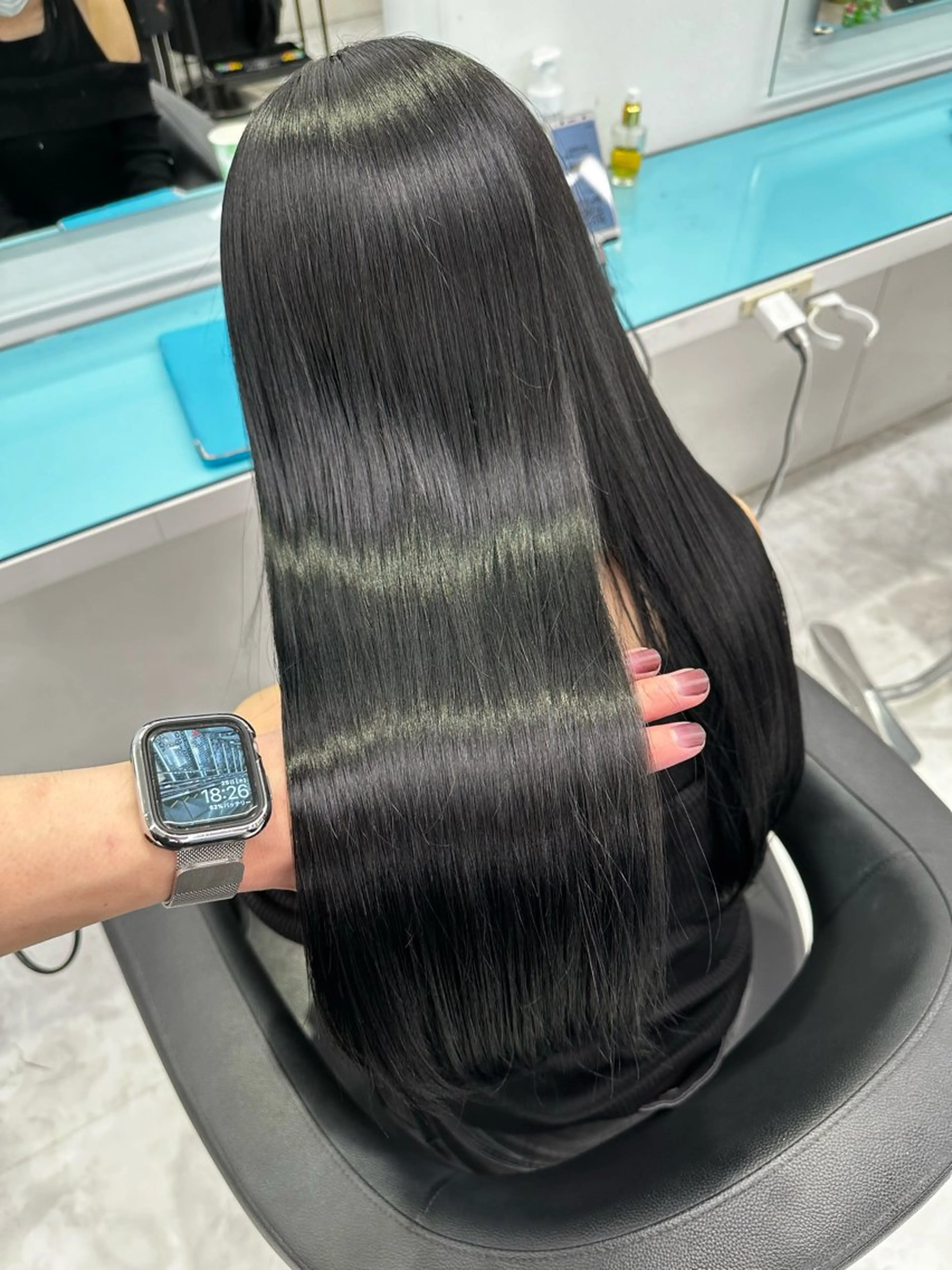 ロング カラー ヘアカラー トリートメント 韓国暗髪🩶レイヤー 🩶hayatoのヘアスタイル