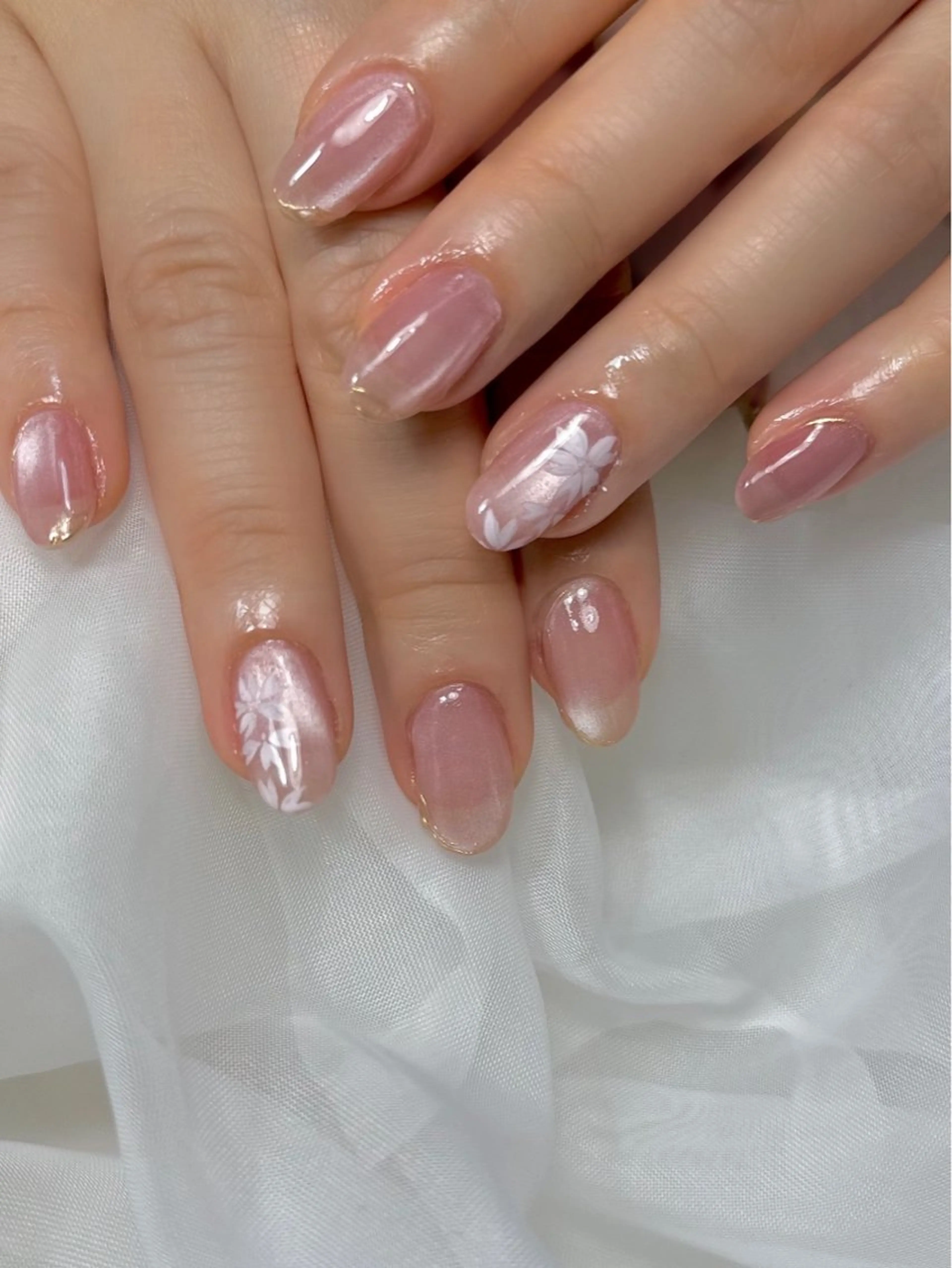 ネイル 桜ネイル ハンドネイル bibiwoo Ayakoのネイルデザイン
