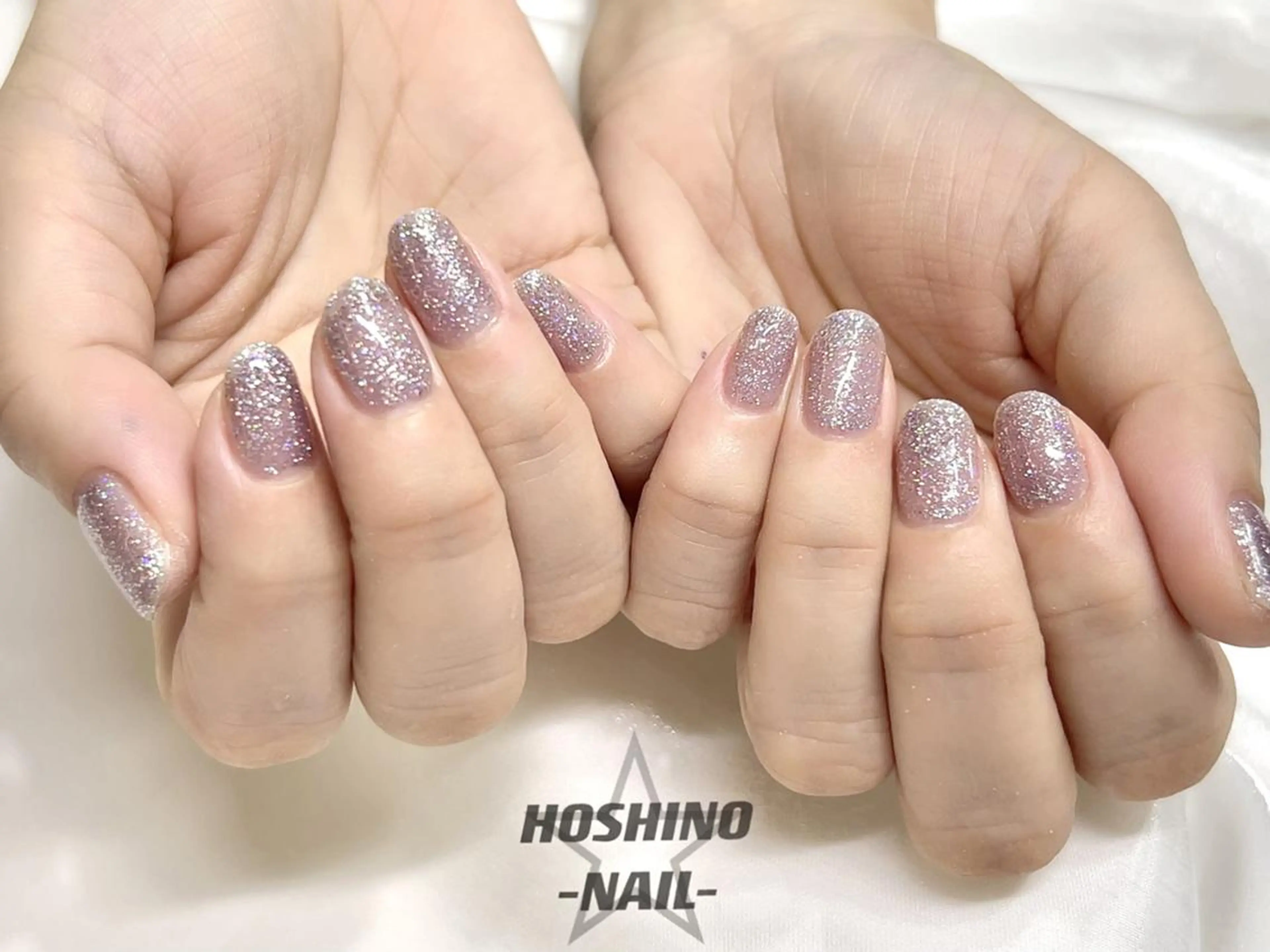 ネイル ラメ(グリッター) ワンカラーネイル シンプルネイル ハンドネイル ★HOSHINO NAIL★ナナミのネイルデザイン