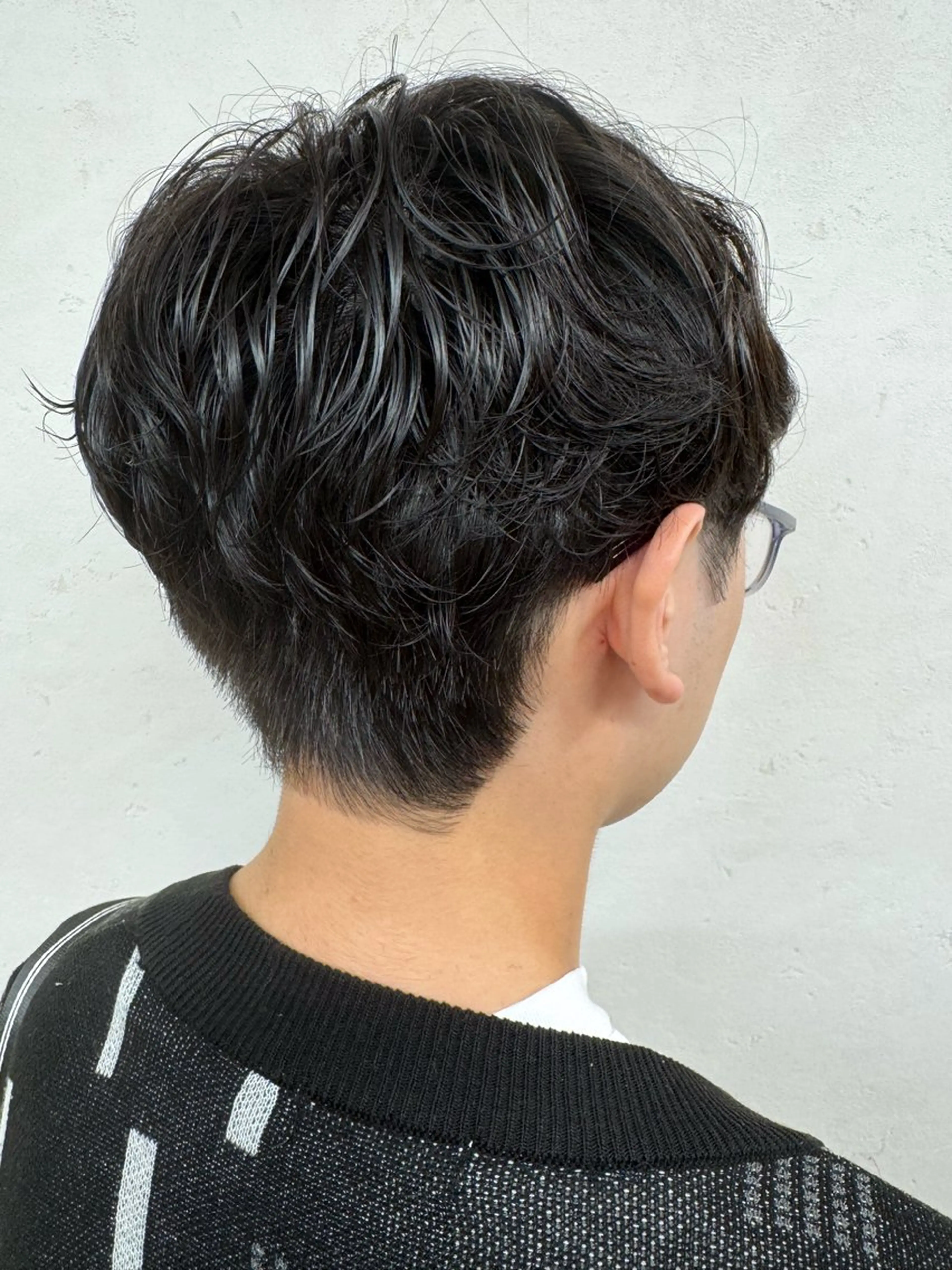 ショート パーマ メンズ カット パーマ トリートメント 吉田 眞のヘアスタイル