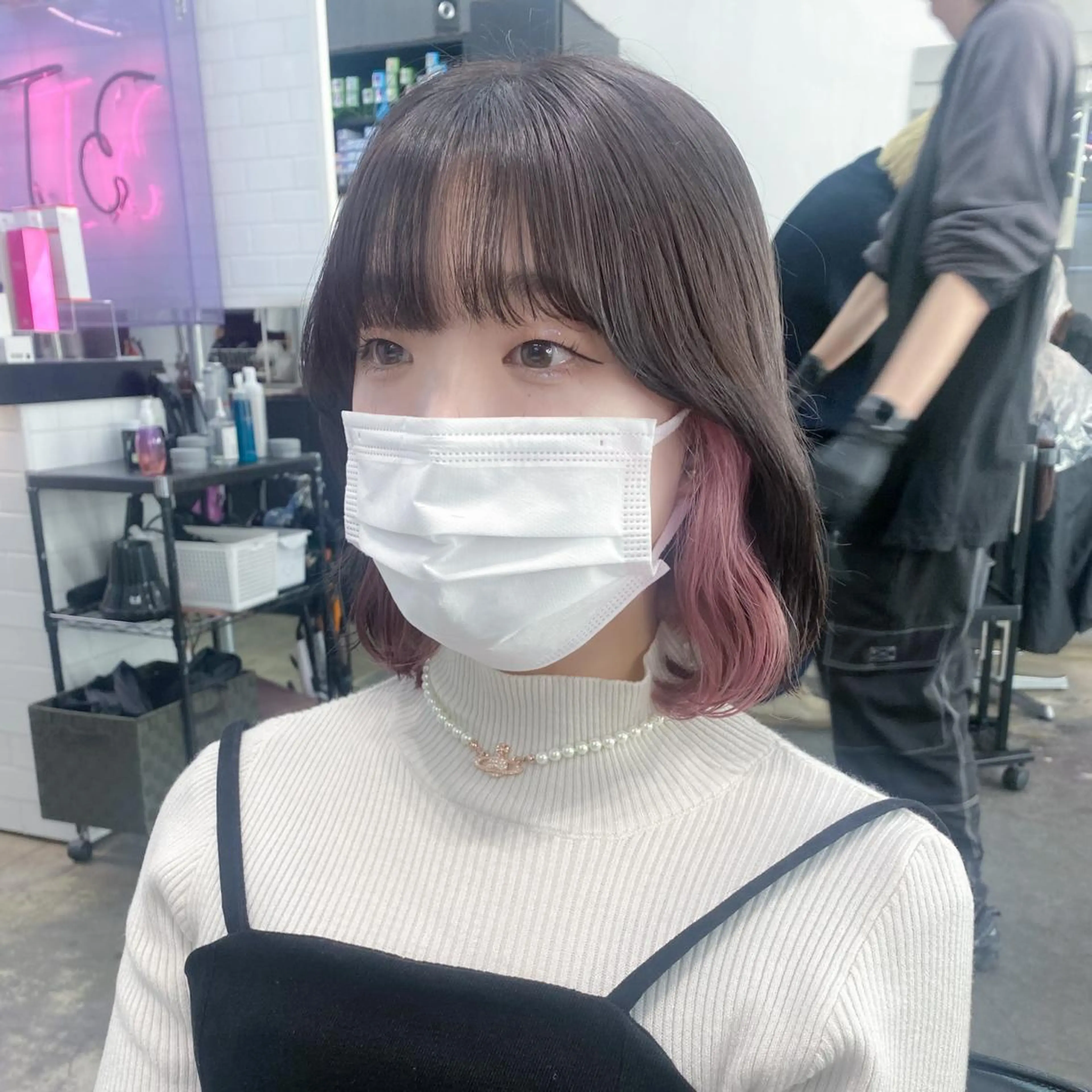 ショート カラー 💗💗韓国レイヤー yu-ki💗💗のヘアスタイル