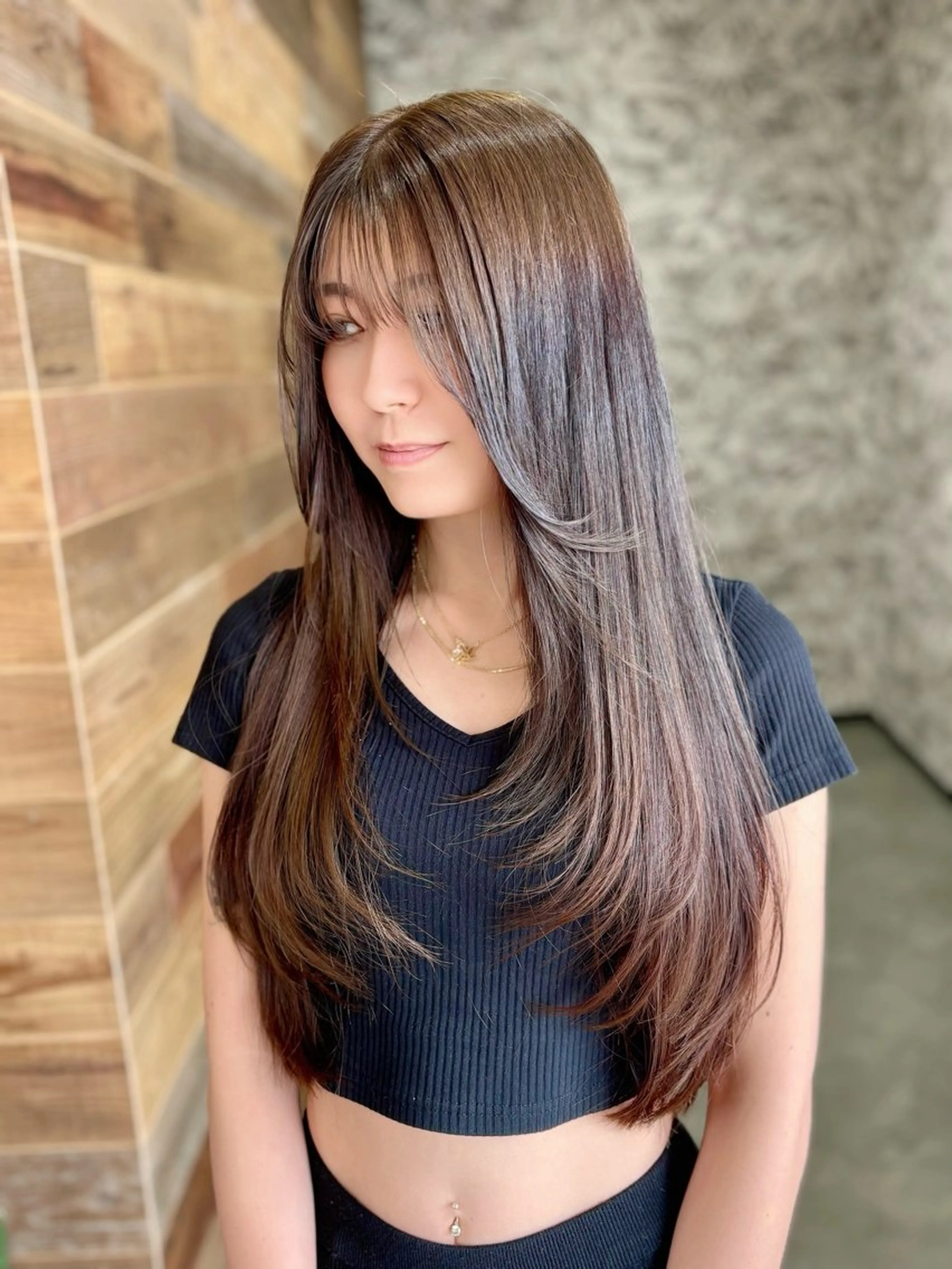 【ご新規様人気NO.1】似合わせカット+透明感カラー＋プレミアム髪質改善トリートメントの写真